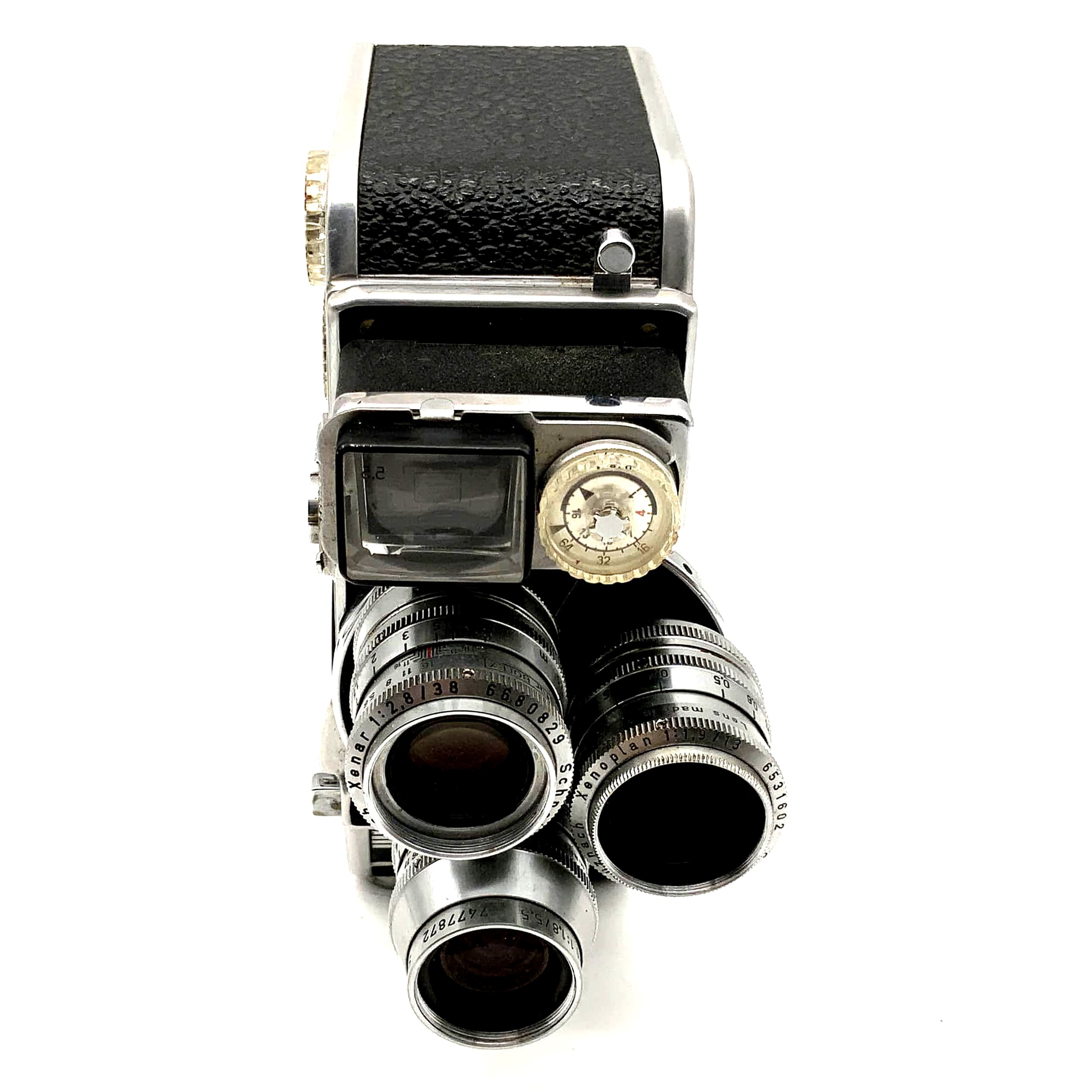 Bolex D8L Paillard Filmkamera mit Xenar, Xenoplan, Cinegon Super 8 Kamera