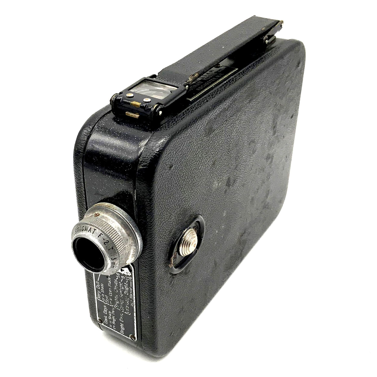 Caméra argentique Kodak Cine Eight modèle 25 avec double objectif 8 mm Anastigmat 2,7/13 mm