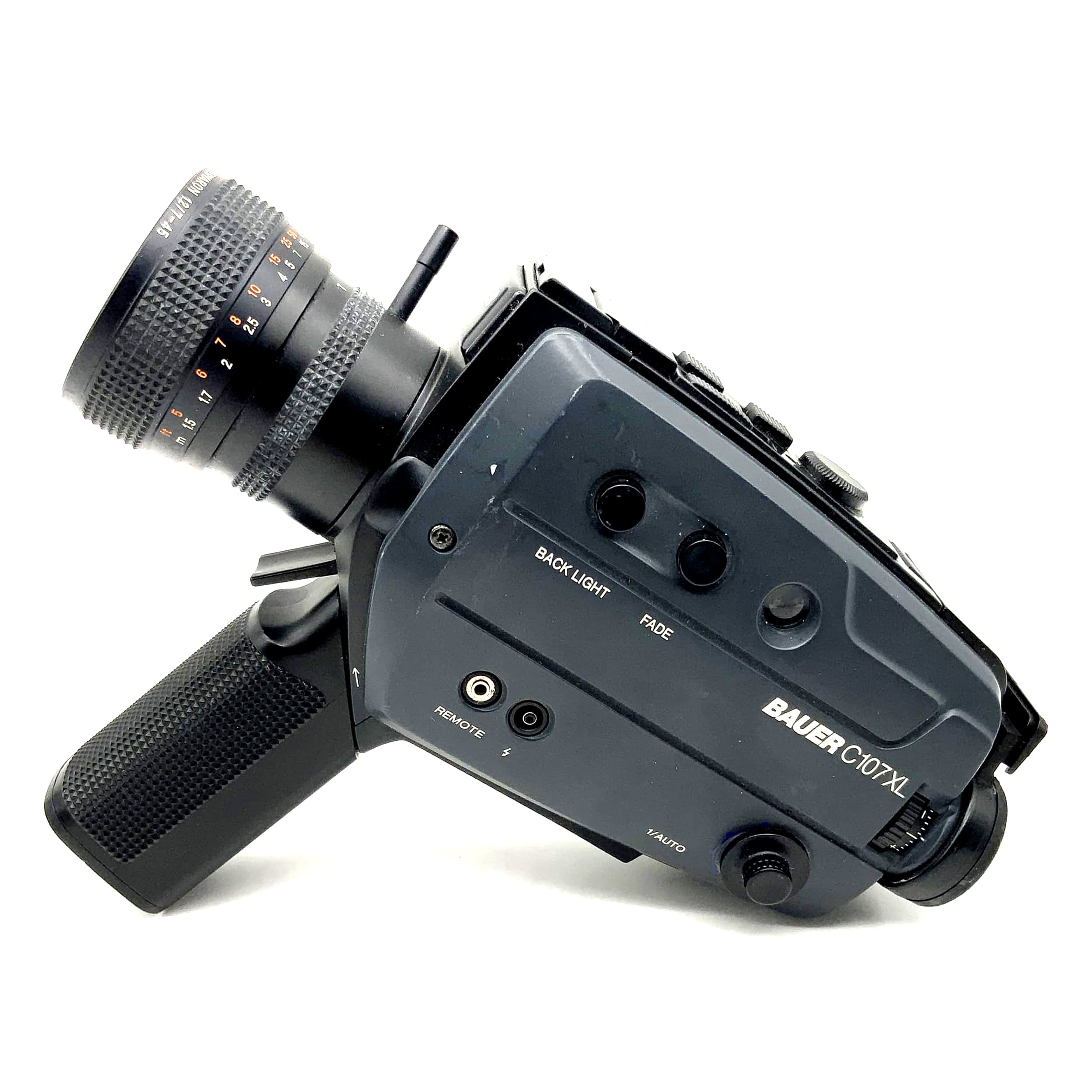 Bauer C107 XL Filmkamera mit Neovaron 1.2/7-45mm Super 8 Kamera movie camera