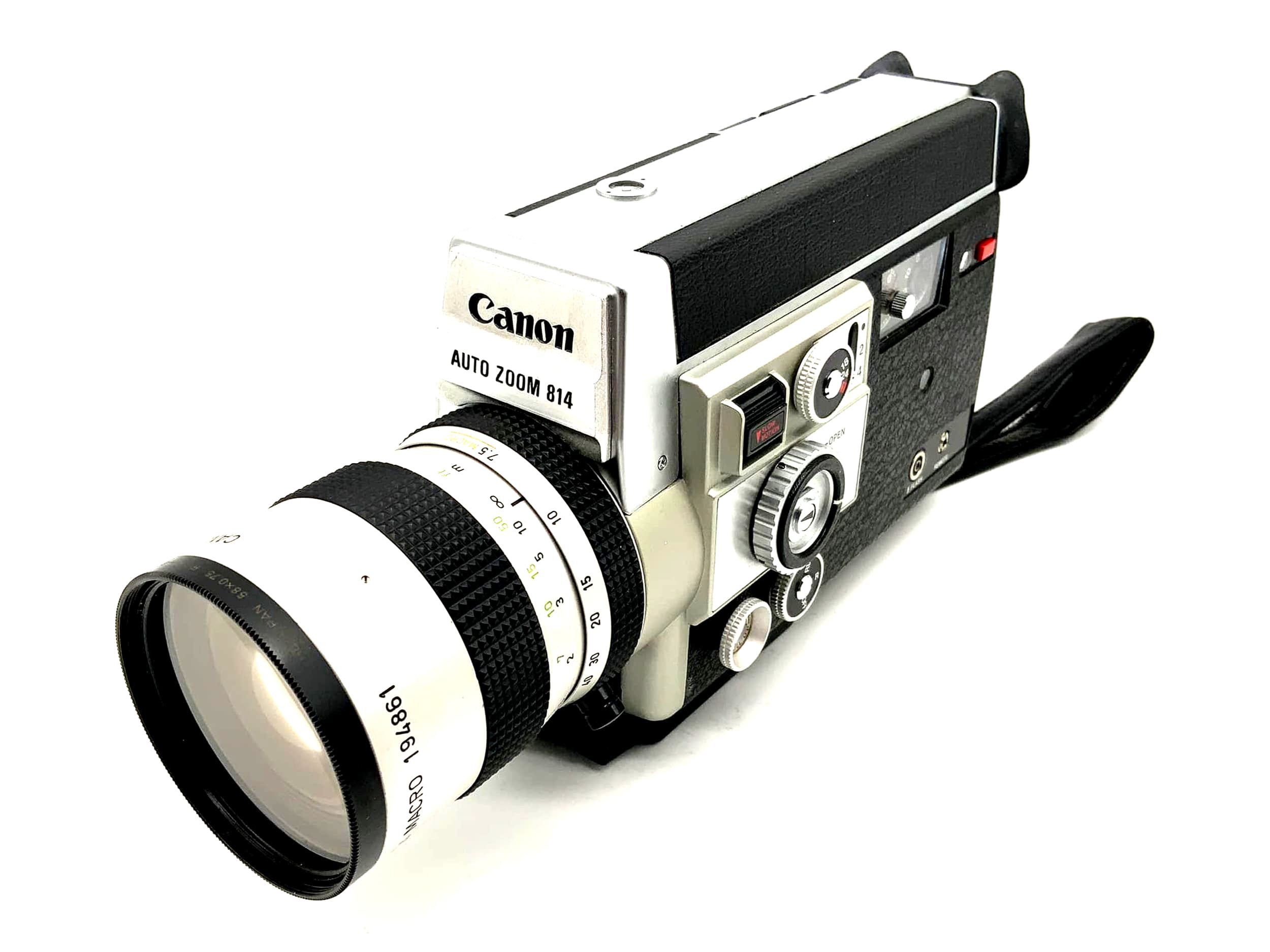Canon Auto Zoom 814 Electronic Filmkamera C-8 7.5-60mm 1:1.4 Macro Super 8