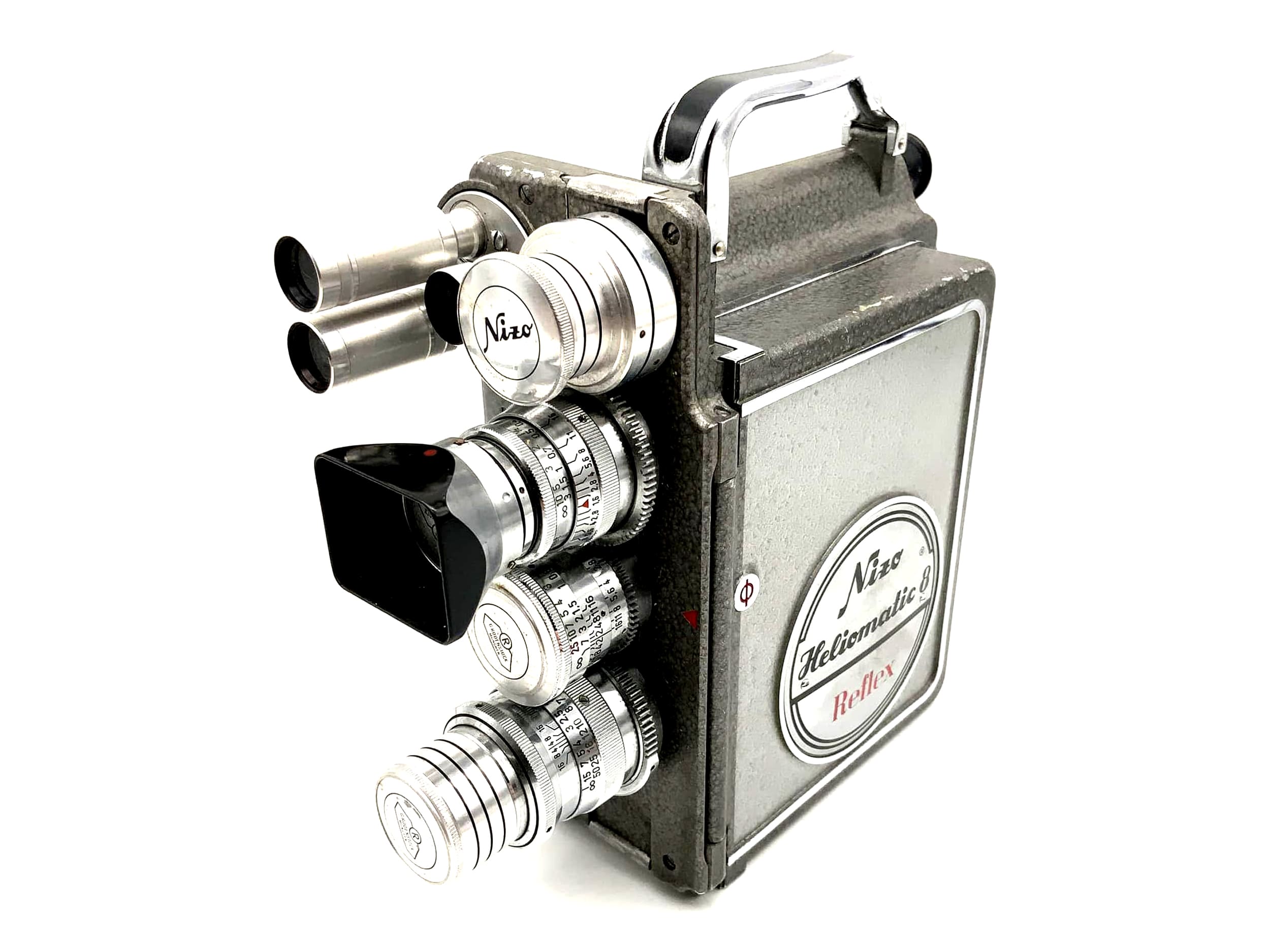 Braun Nizo Heliomatic 8 Reflex Filmkamera mit Objektiven Super 8 Kamera