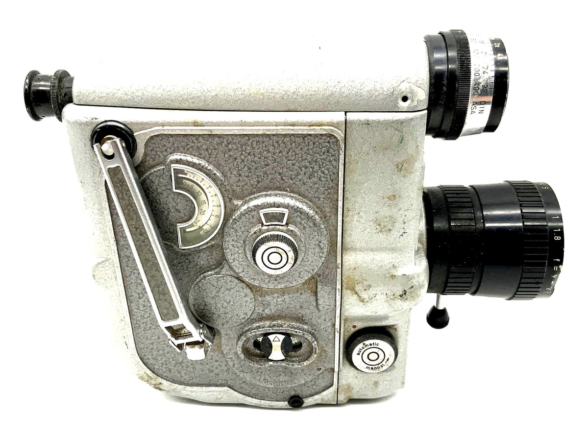 Caméra argentique Braun Nizo-8 Allmat Mod.2, objectif zoom Nizo 1:1.8 f=9-28, caméra Super 8