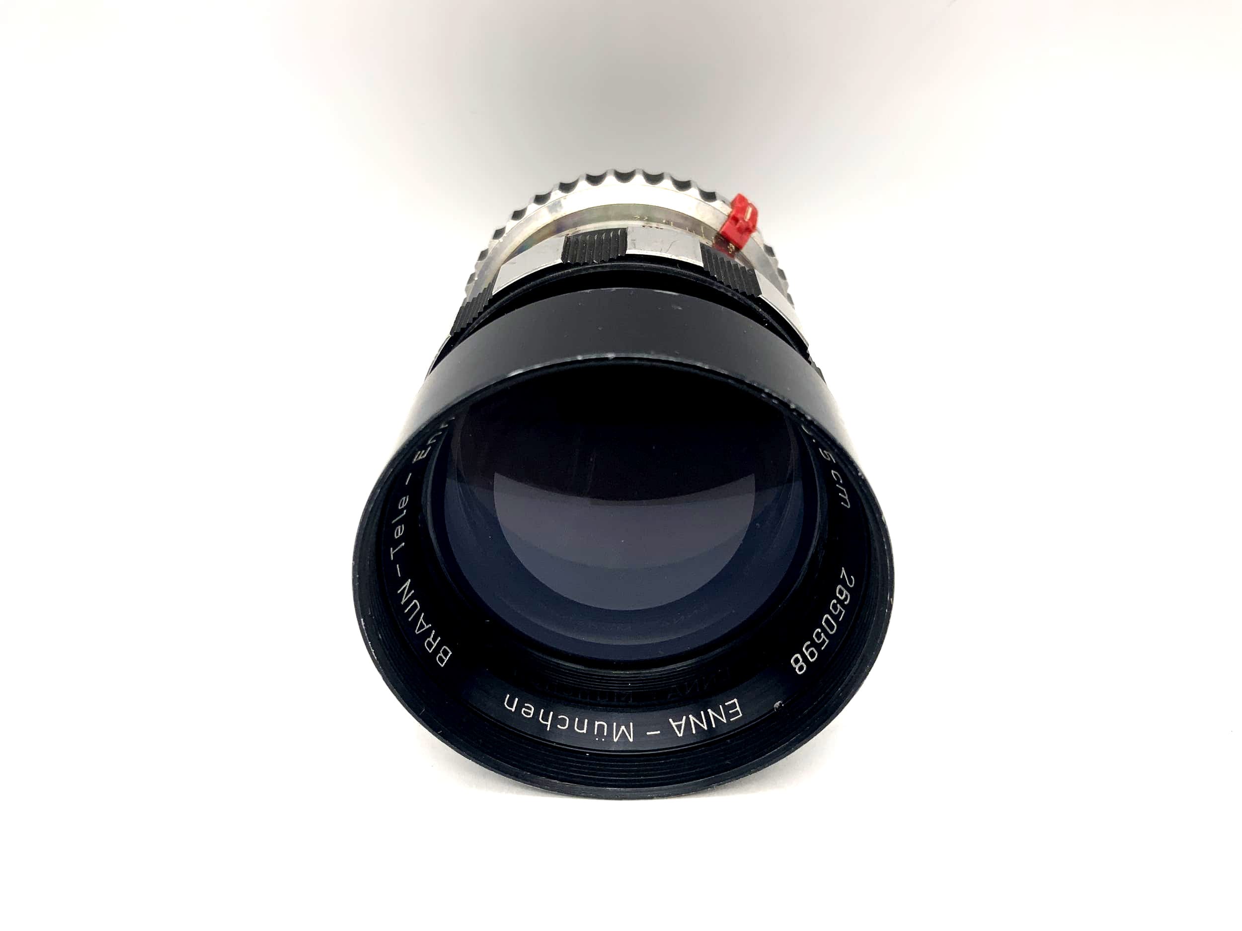Enna München 13.5cm 1:3.5 Objektiv Braun-Tele-Ennalyt SLK Zebra (für Regula III)