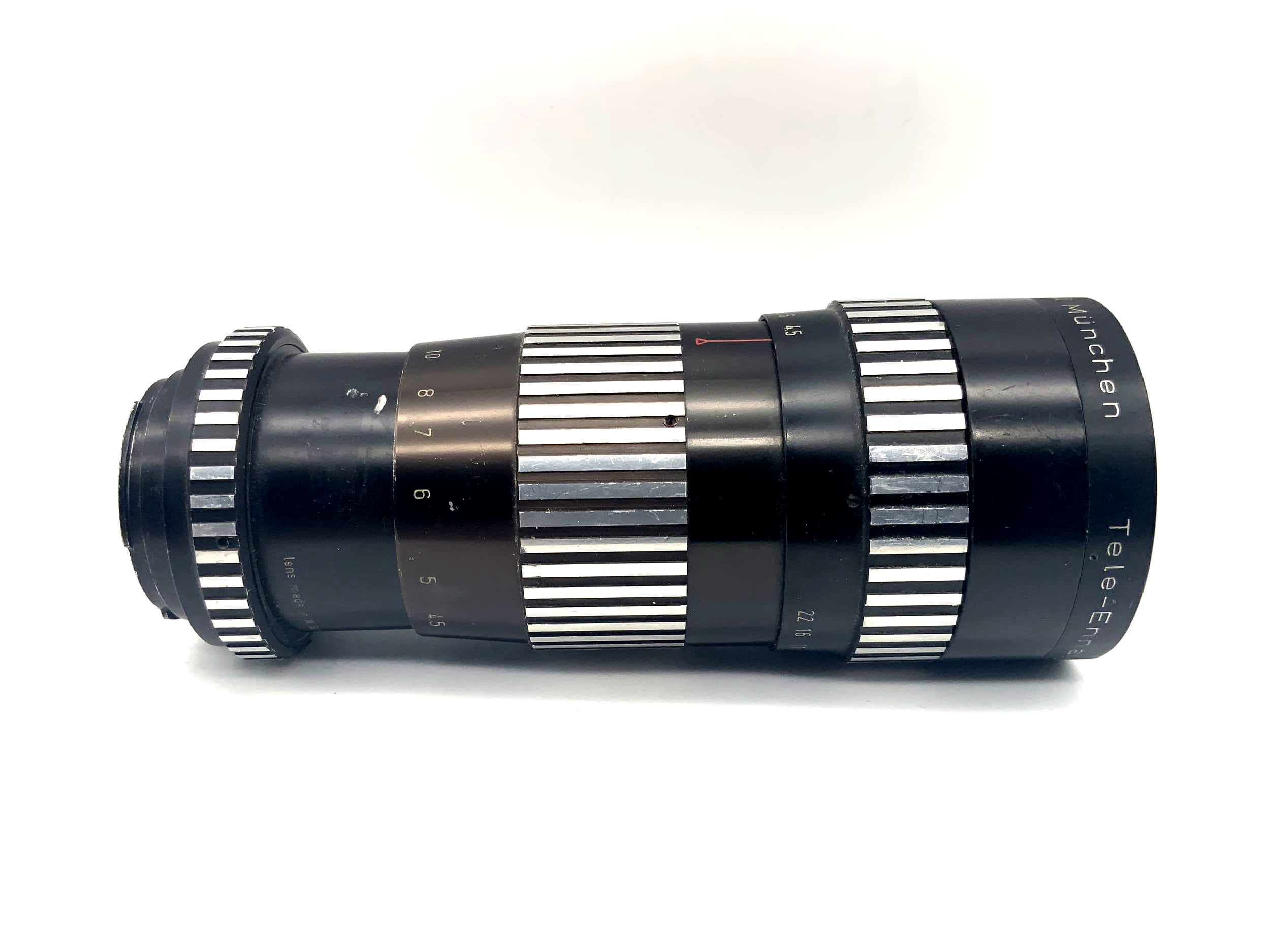 Enna München 240mm 1:4.5 Objektiv Tele-Ennalyt Zebra Kamera Lens (Exa)
