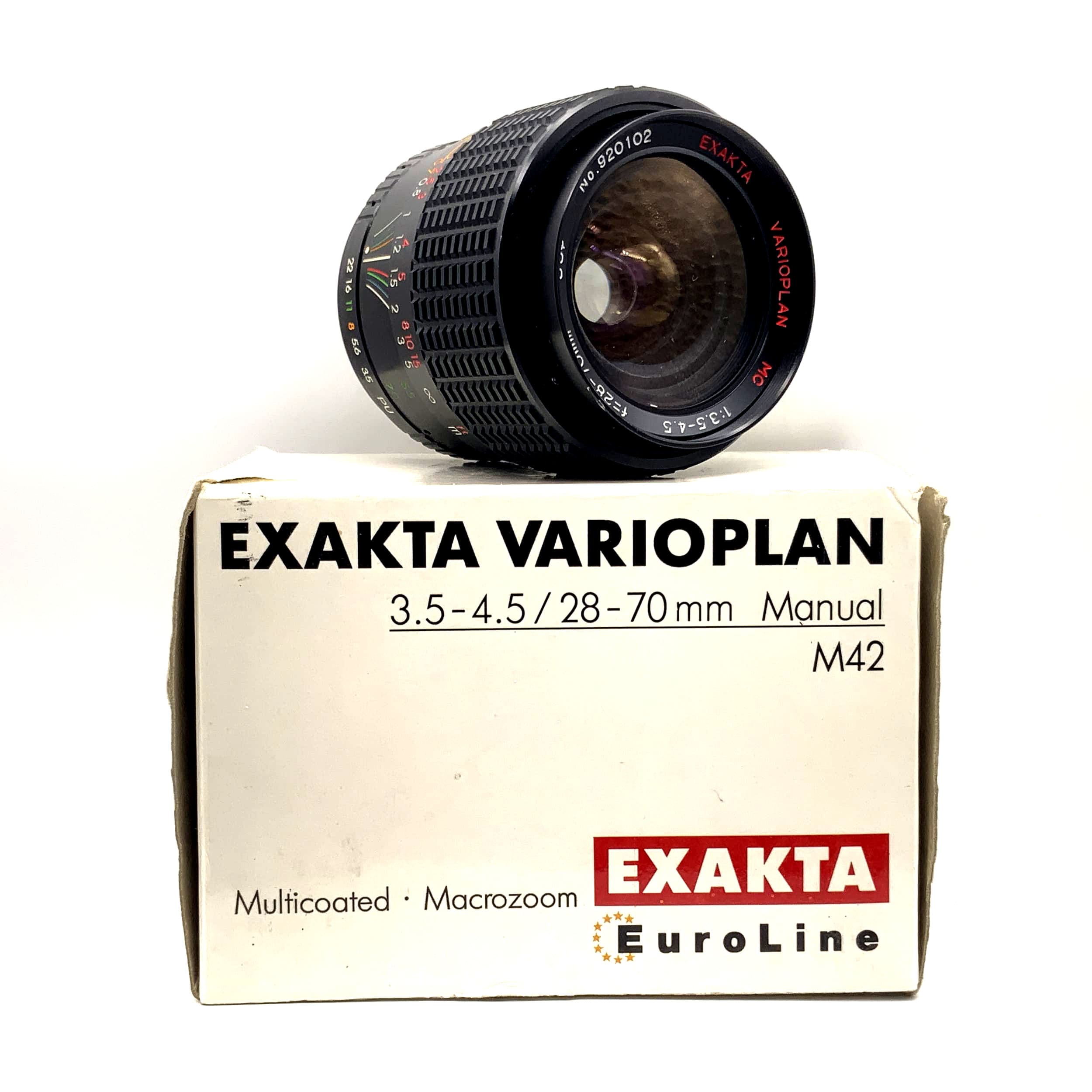 Exakta Varioplan 28-70mm 1:3.5-4.5 Objektiv in OVP MC Kamera Camera Lens (M42)