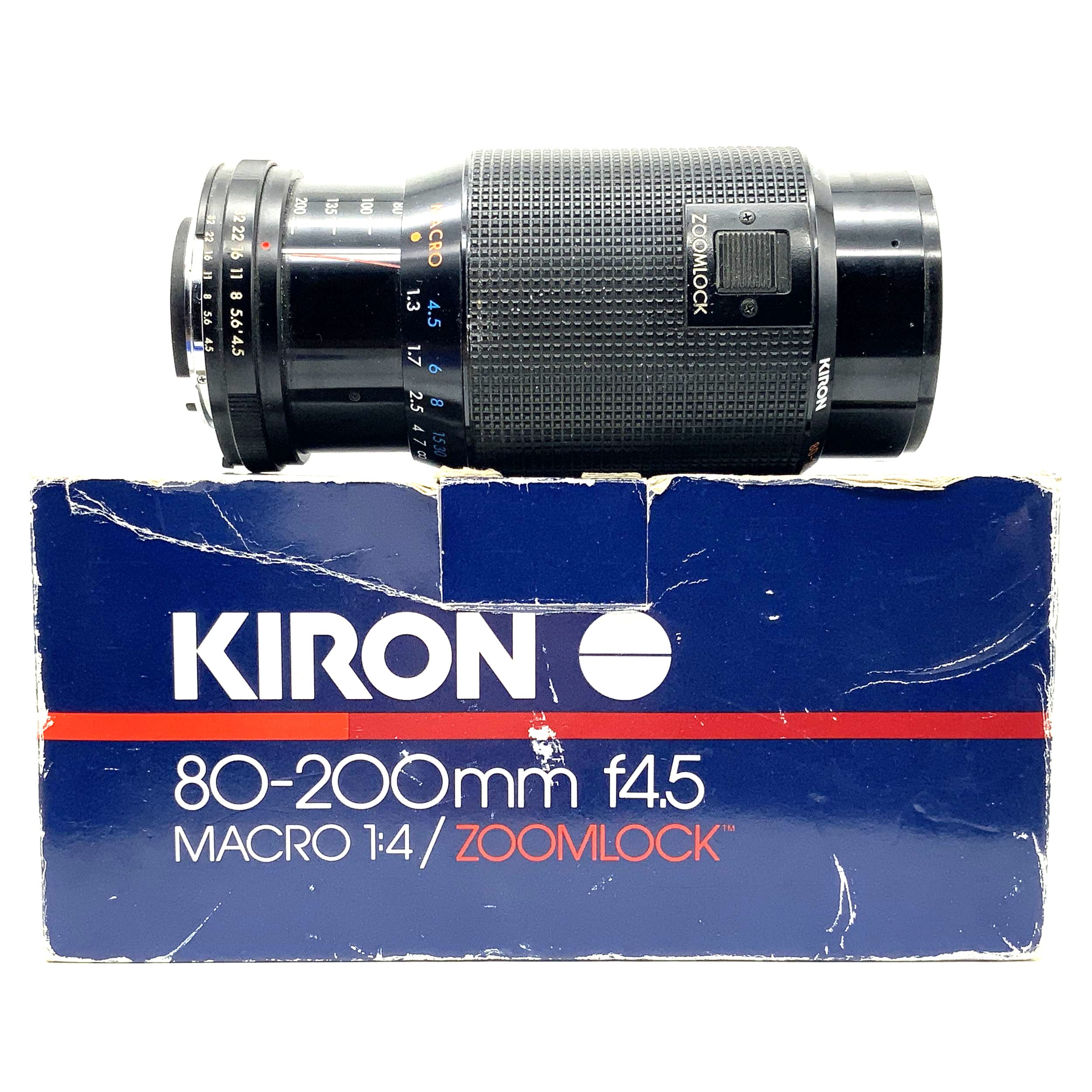 Kiron 80-200mm 1:4-4.5 Objektiv in OVP Zoomlock AI-S Kamera Lens (Nikon F)