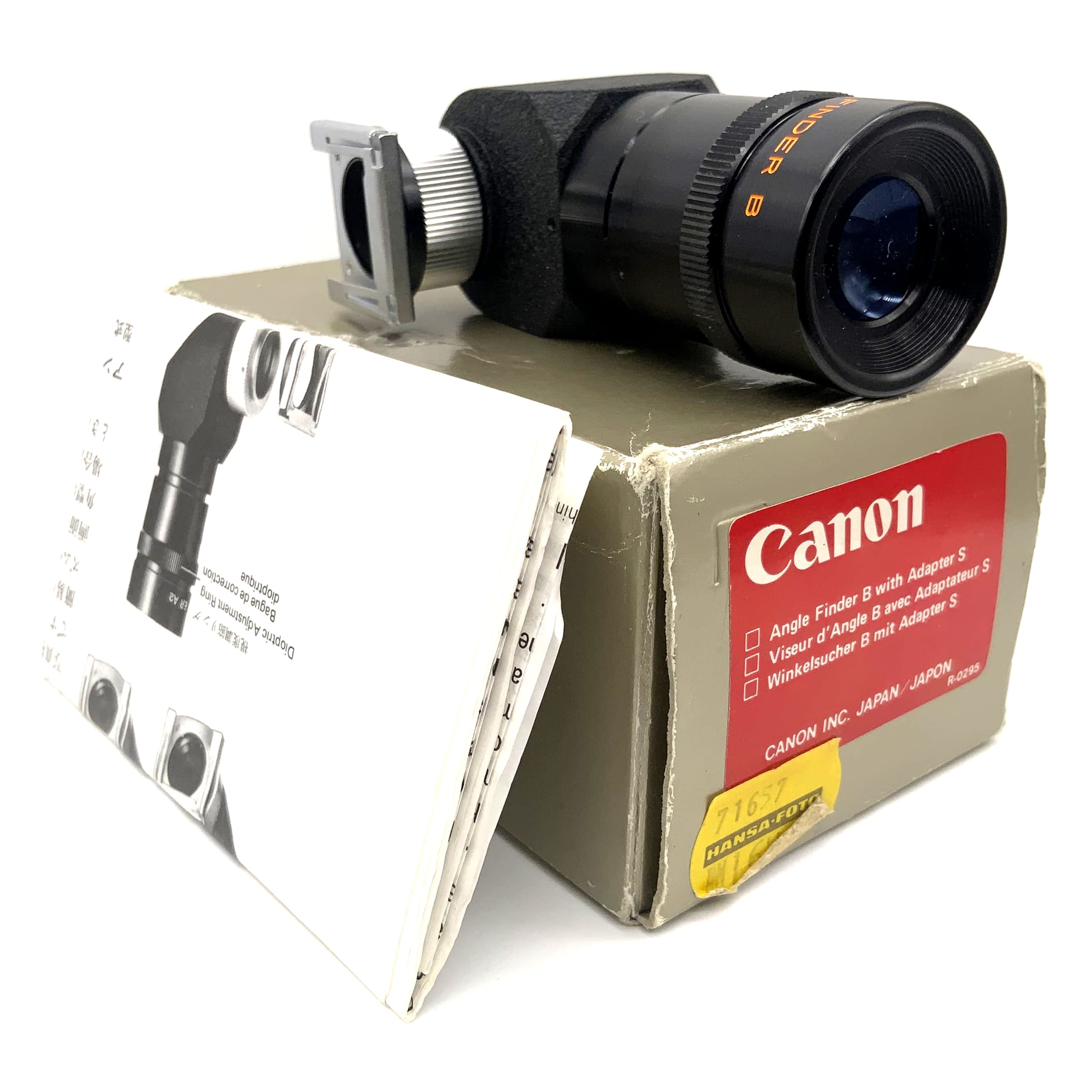 Fendoir d'angle Canon B avec adaptateur S et emballage d'origine