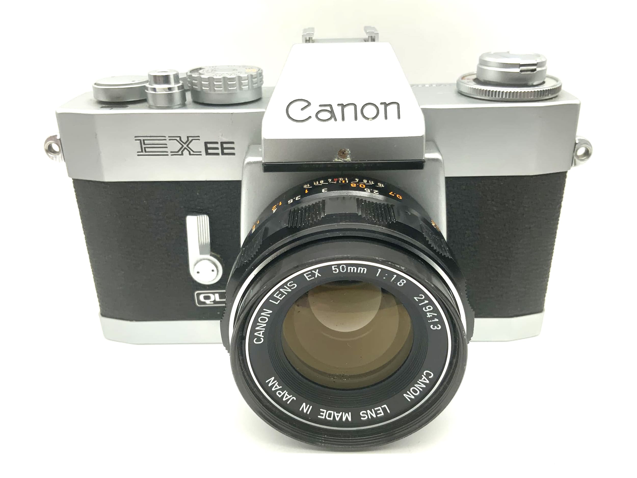 Canon EX EE 35mm Spiegelreflexkamera SLR analog Canon Lens EX 50mm 1:1.8 Body