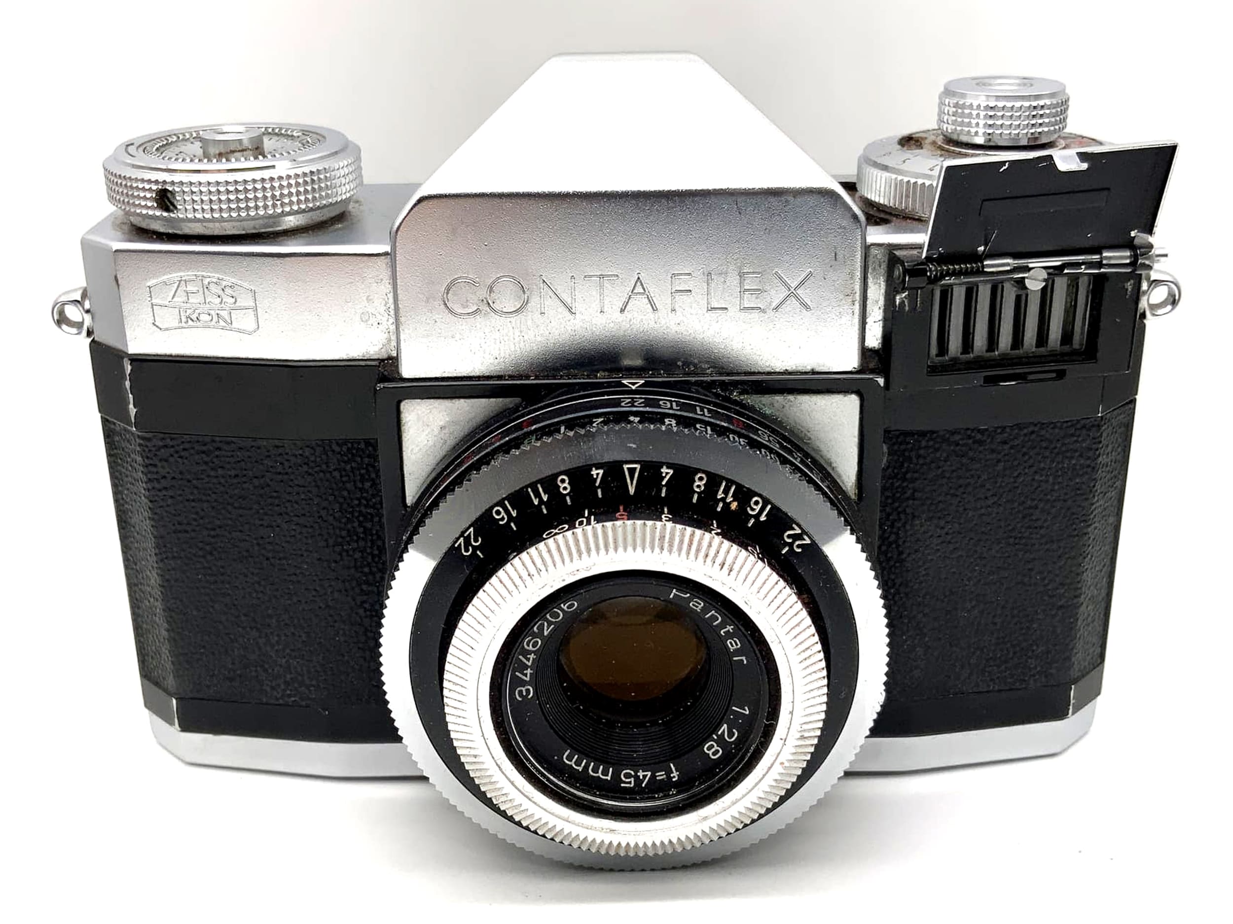 Zeiss Ikon Contaflex 35mm SLR analog mit Pantar 2.8/45 Prontor Reflex Body