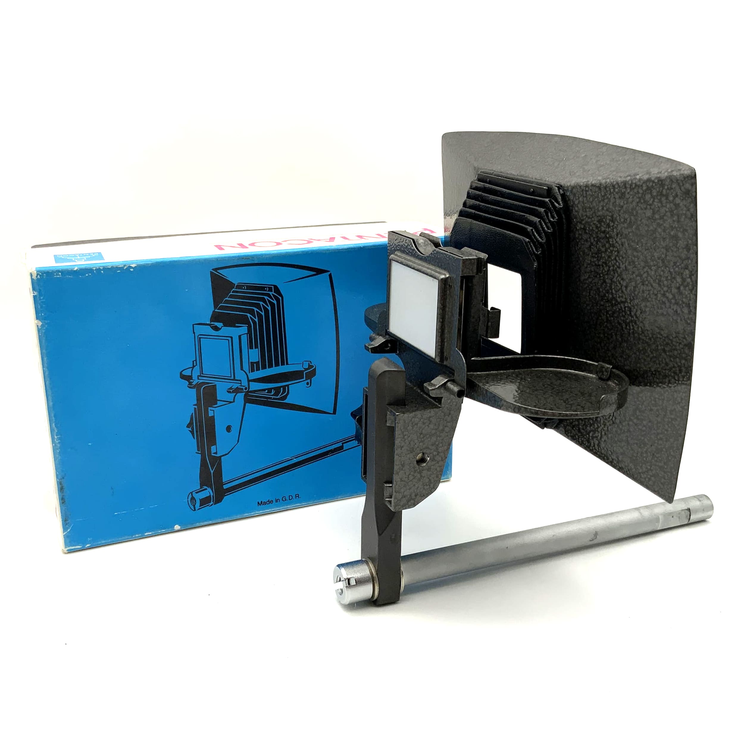 Pentacon Diaduplikator 71 55 24 schwarz Slide Duplicator Dia Kopievorsatz OVP