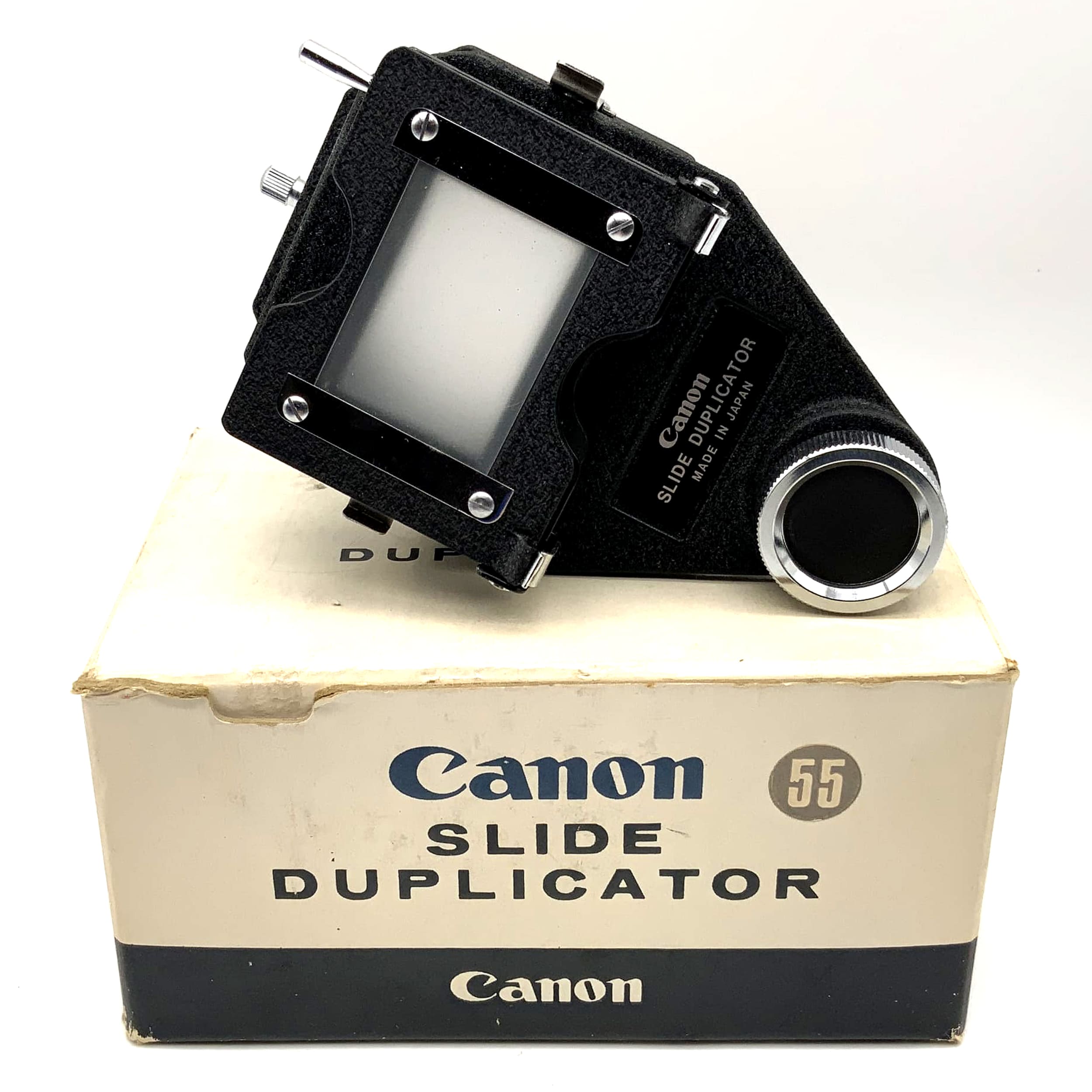 Canon Diaduplikator 55 Slide Duplicator Dia Kopiergerät für Bellows FL 55mm OVP