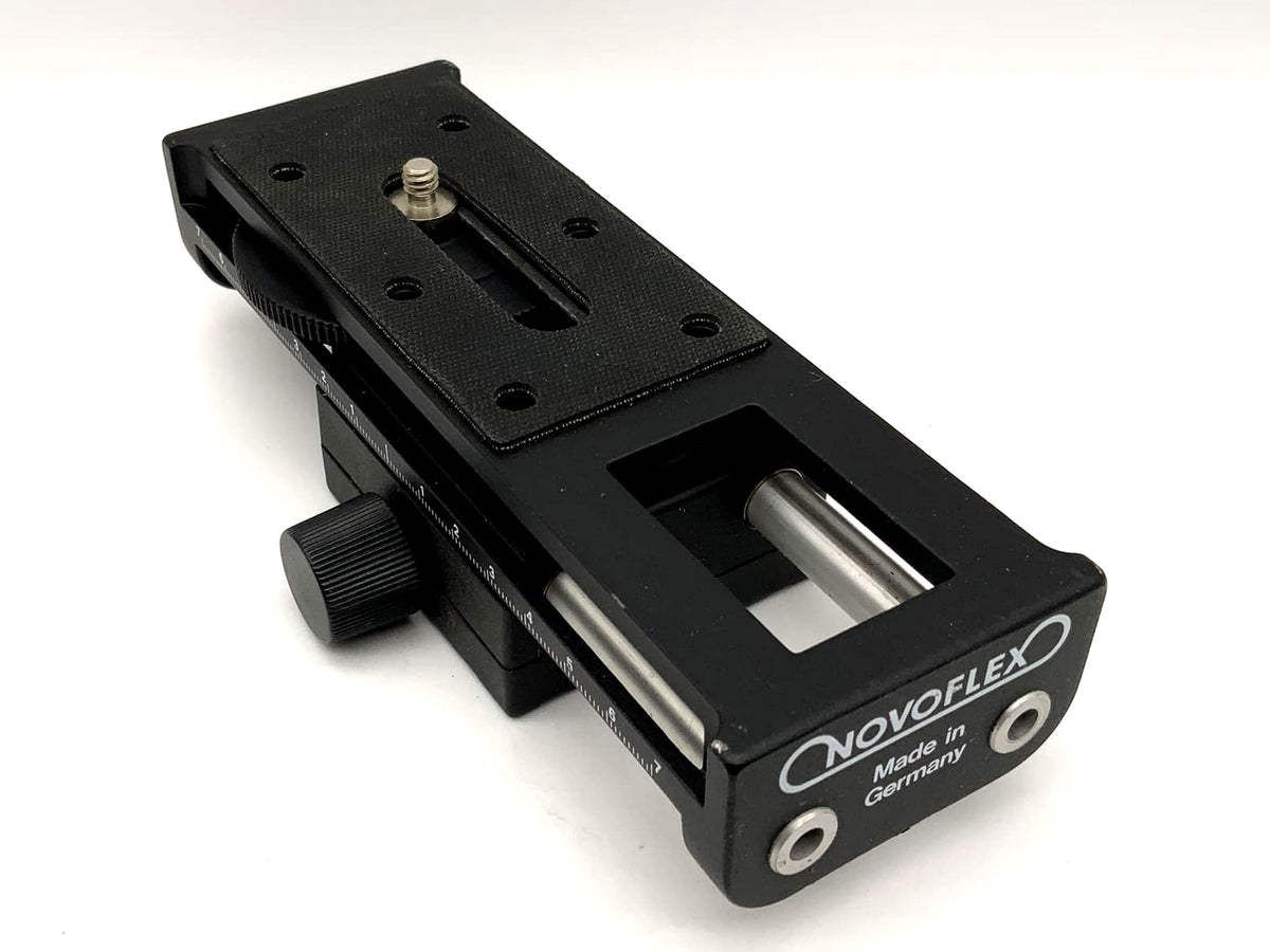 Novoflex Einstellschlitten Castel K focusing Rack Stereoschlitten in OVP