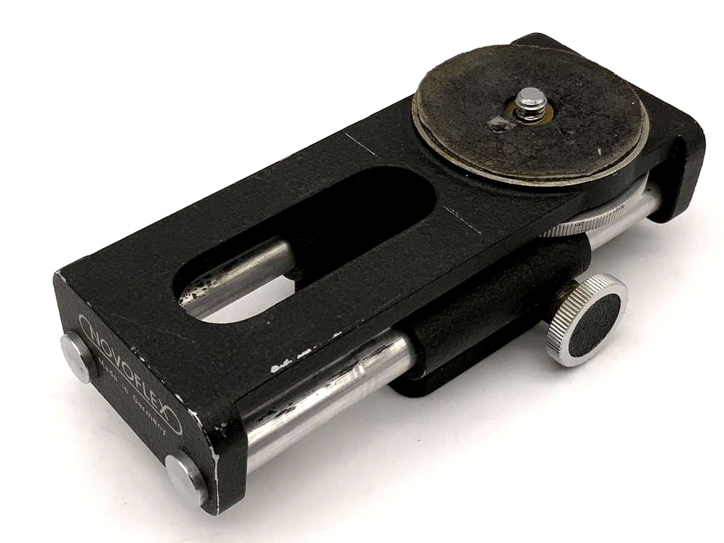 Novoflex Einstellschlitten Castel schwarz Makroschlitten focusing Rack in OVP