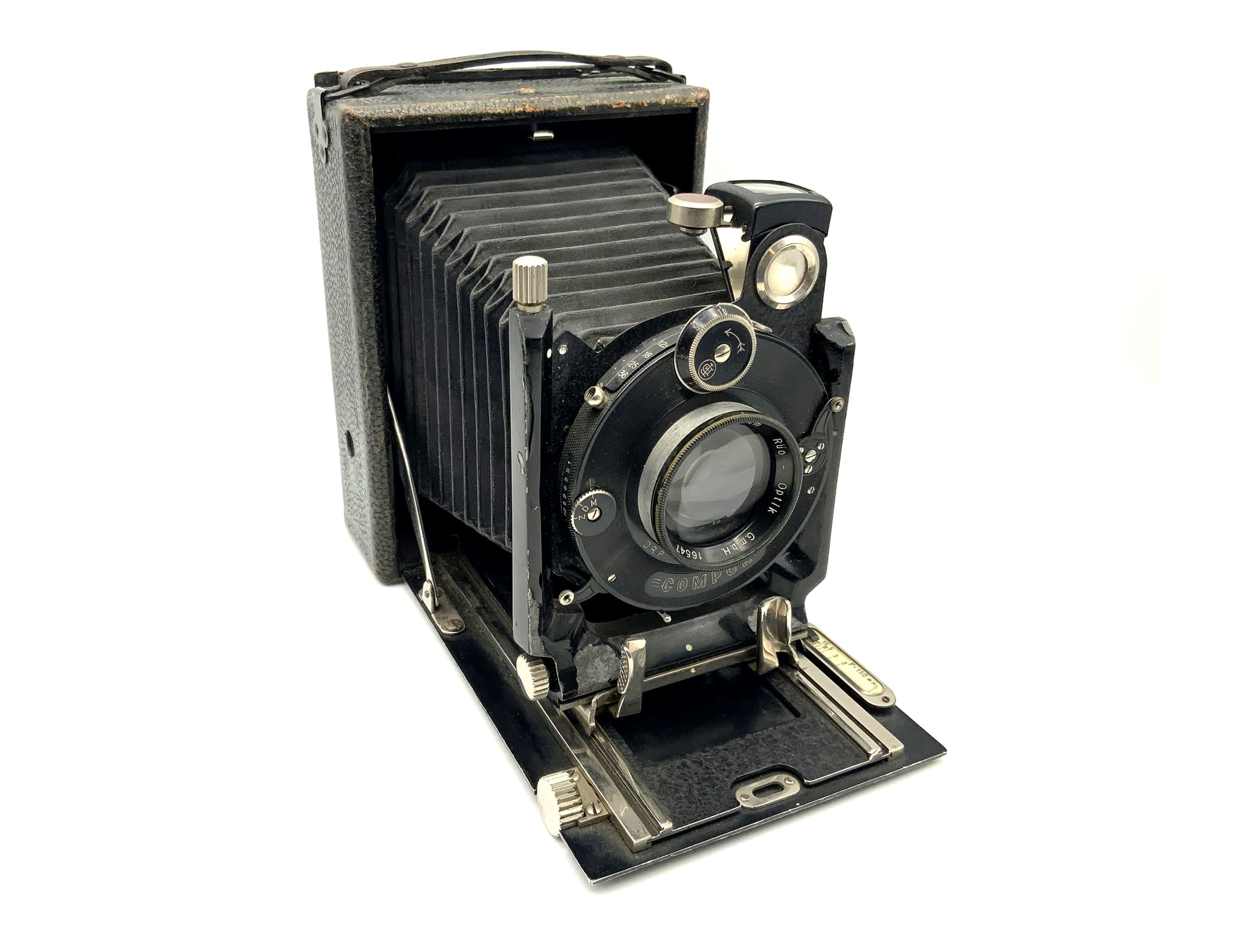 Rüo Optik Plattenkamera mit Acomar 1:4.5 F=15cm Compur Analogkamera