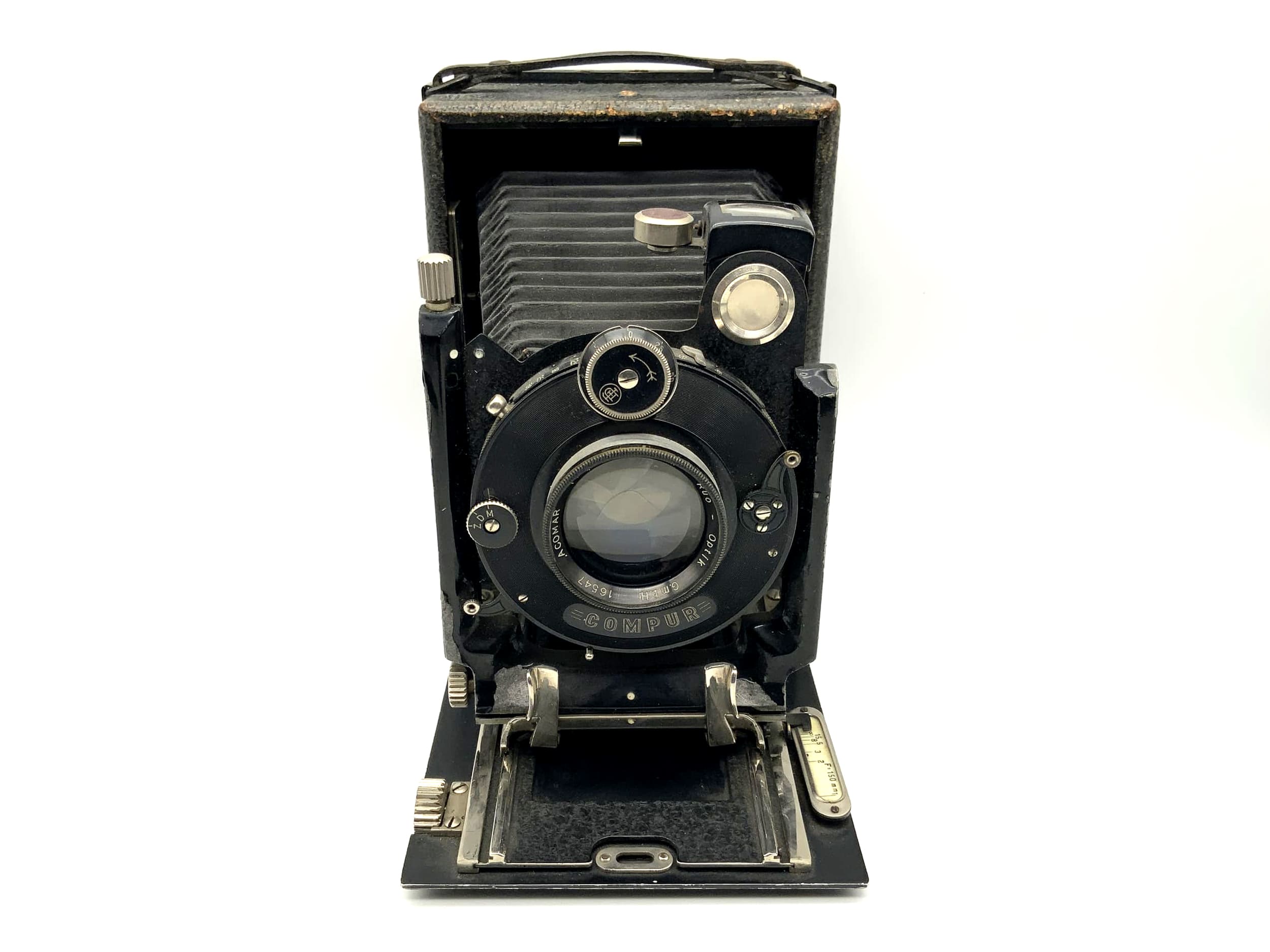 Rüo Optik Plattenkamera mit Acomar 1:4.5 F=15cm Compur Analogkamera