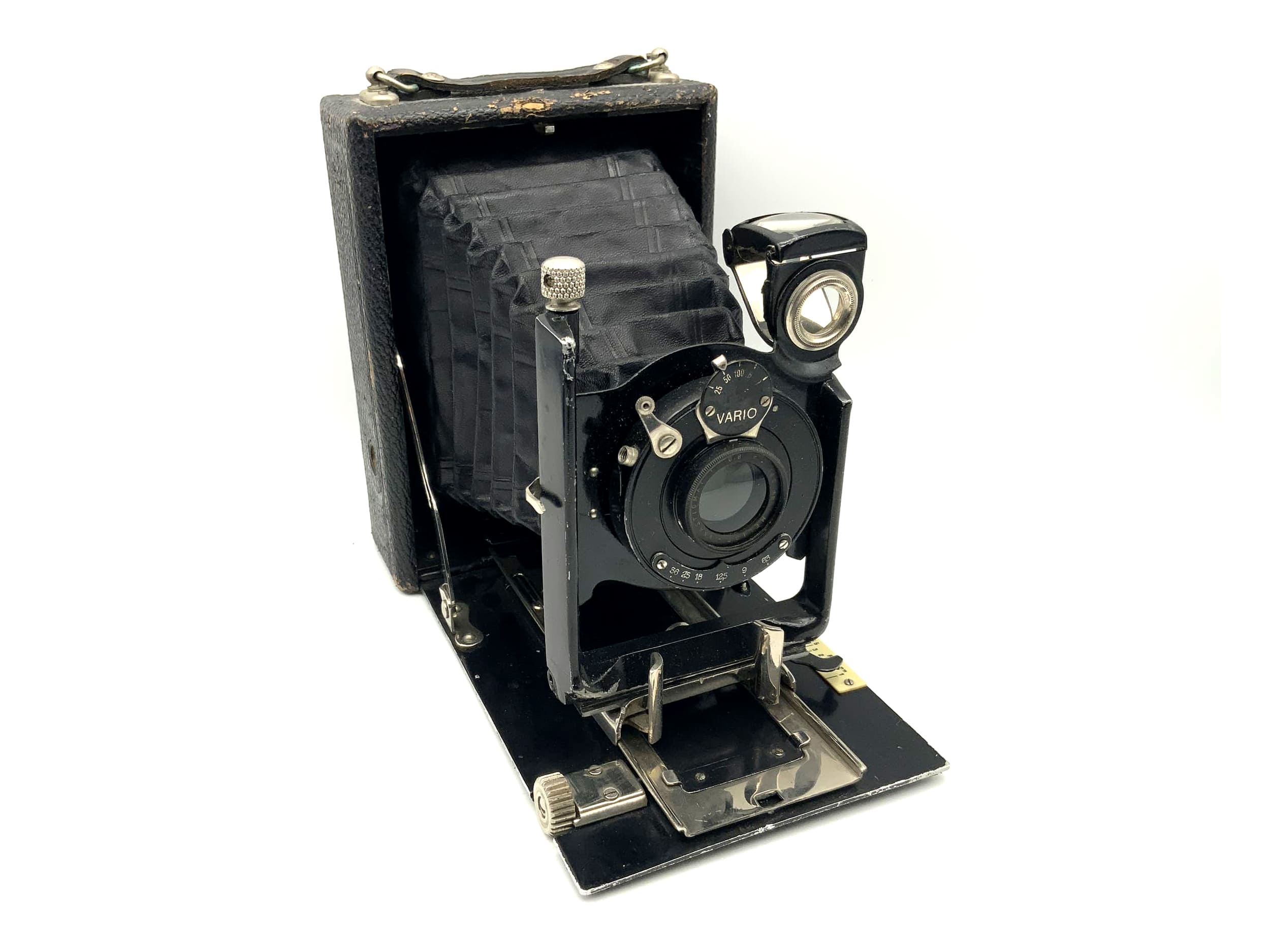 Plattenkamera mit Melior Anastigmat 1:6.8 F135mm Vario Analogkamera