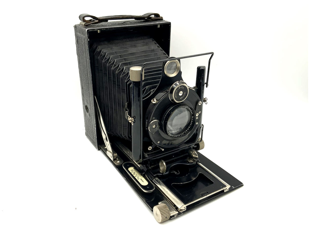 Voigtländer Avus Plattenkamera mit Anastigmat Skopar 1:4.5 F=13,5cm Compur