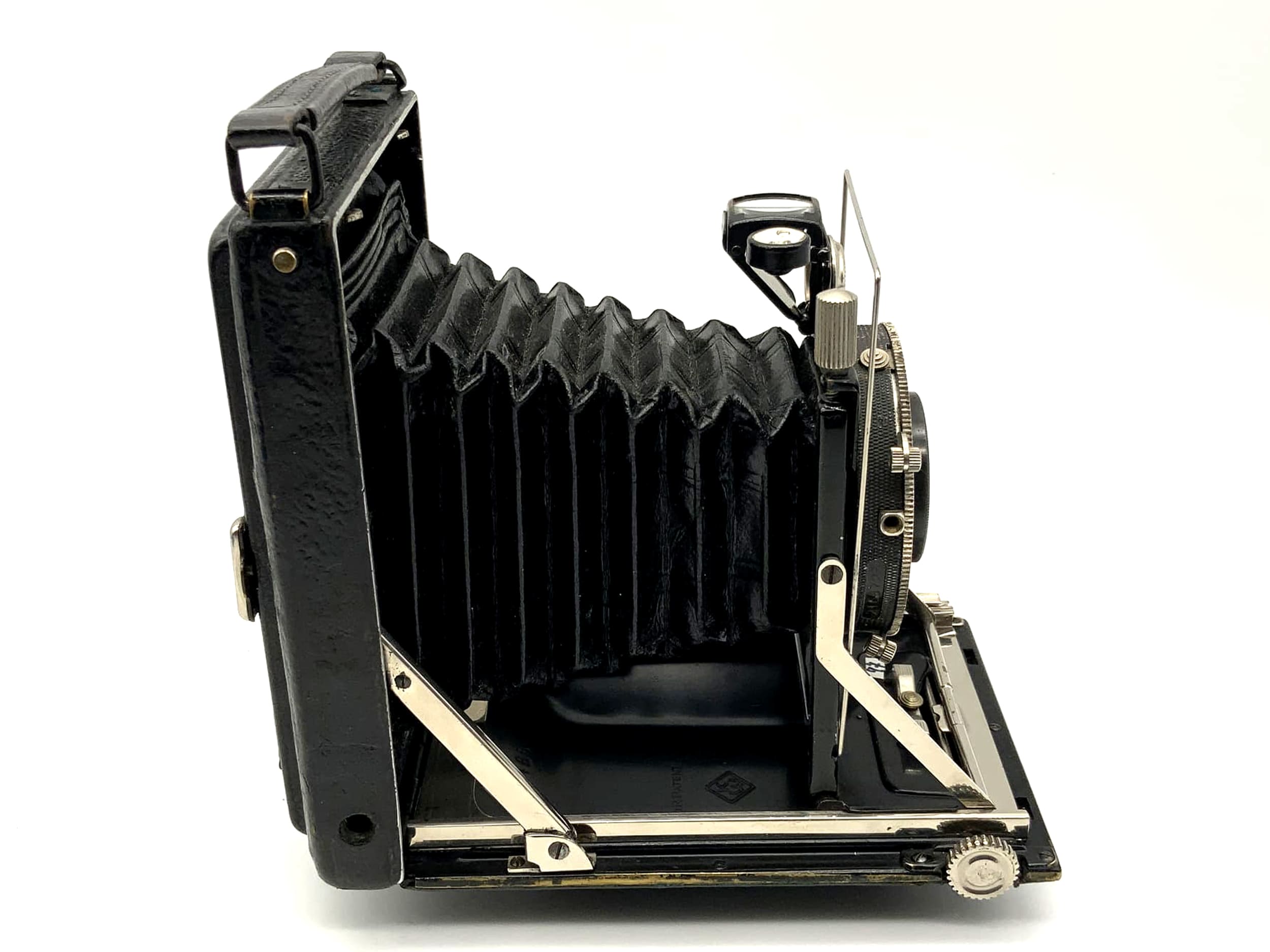 KW Patent Etui Plattenkamera mit Carl Zeiss Tessar 1:4.5 f=10,5cm Compur