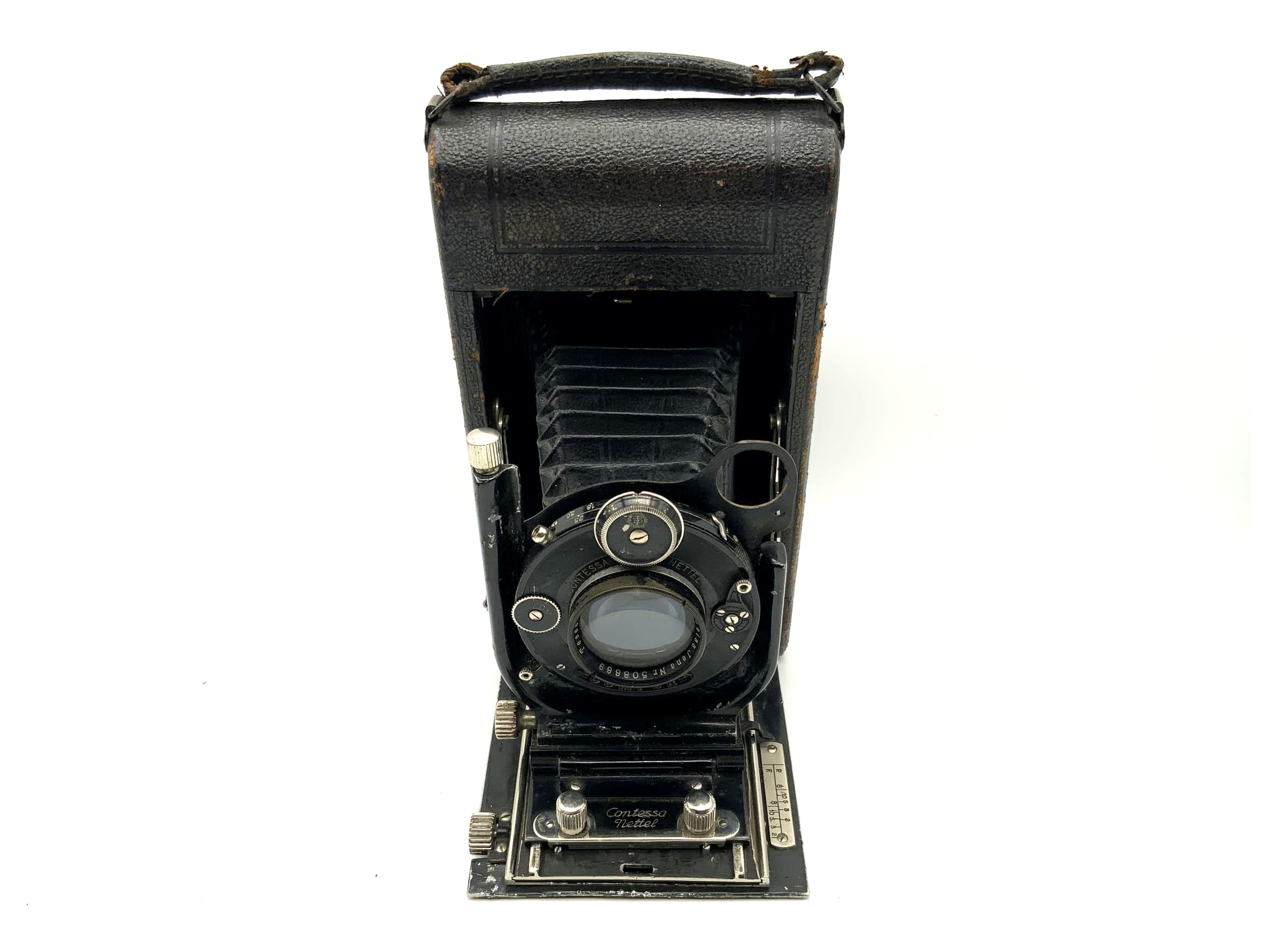 Contessa Nettel Duroll Plattenkamera mit Carl Zeiss Tessar 1:4.5 f=13,5cm Compur