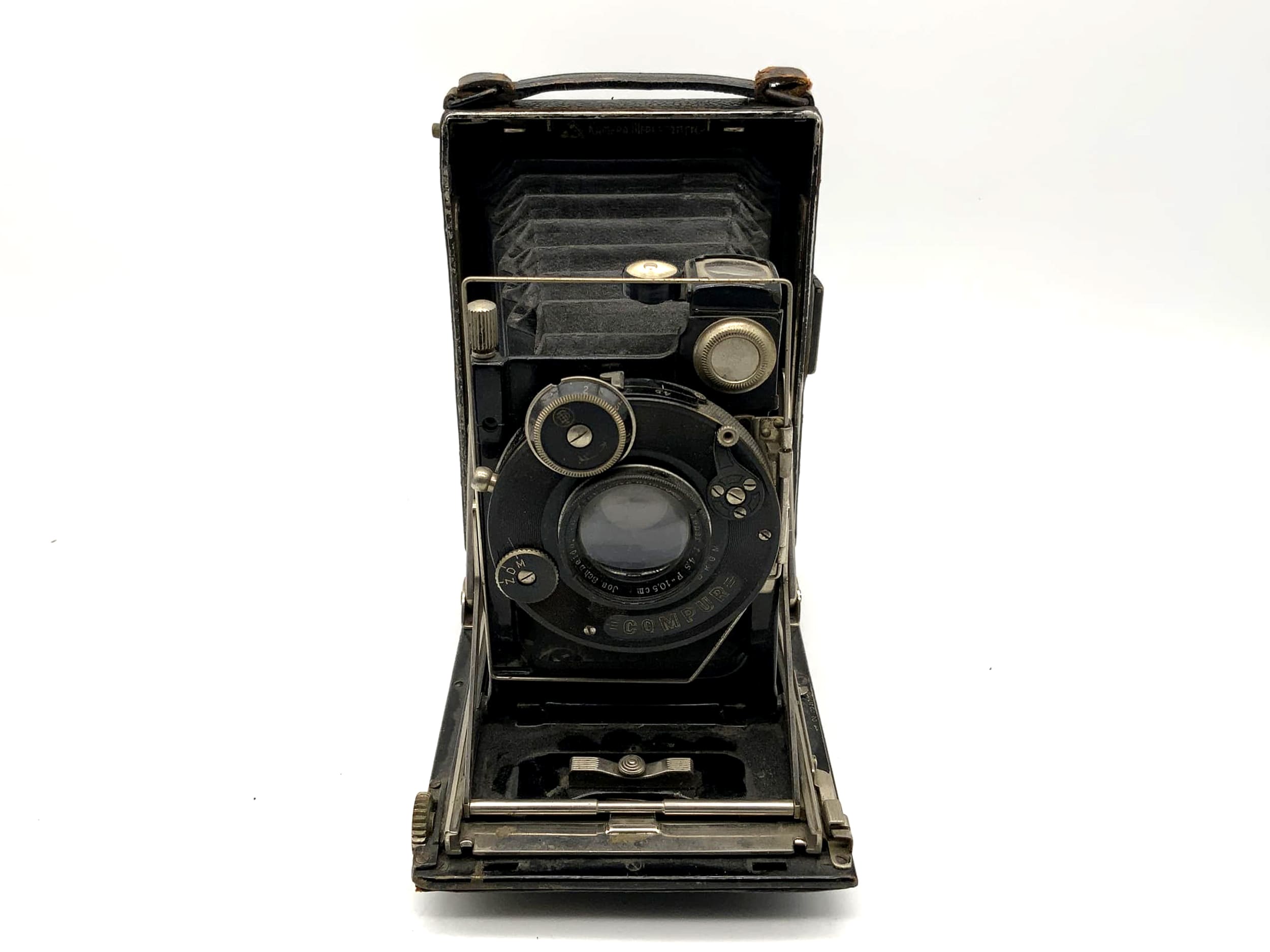 KW Patent Etui Plattenkamera mit Schneider Kreuznach Xenar f=4.5 F=10,5cm Compur