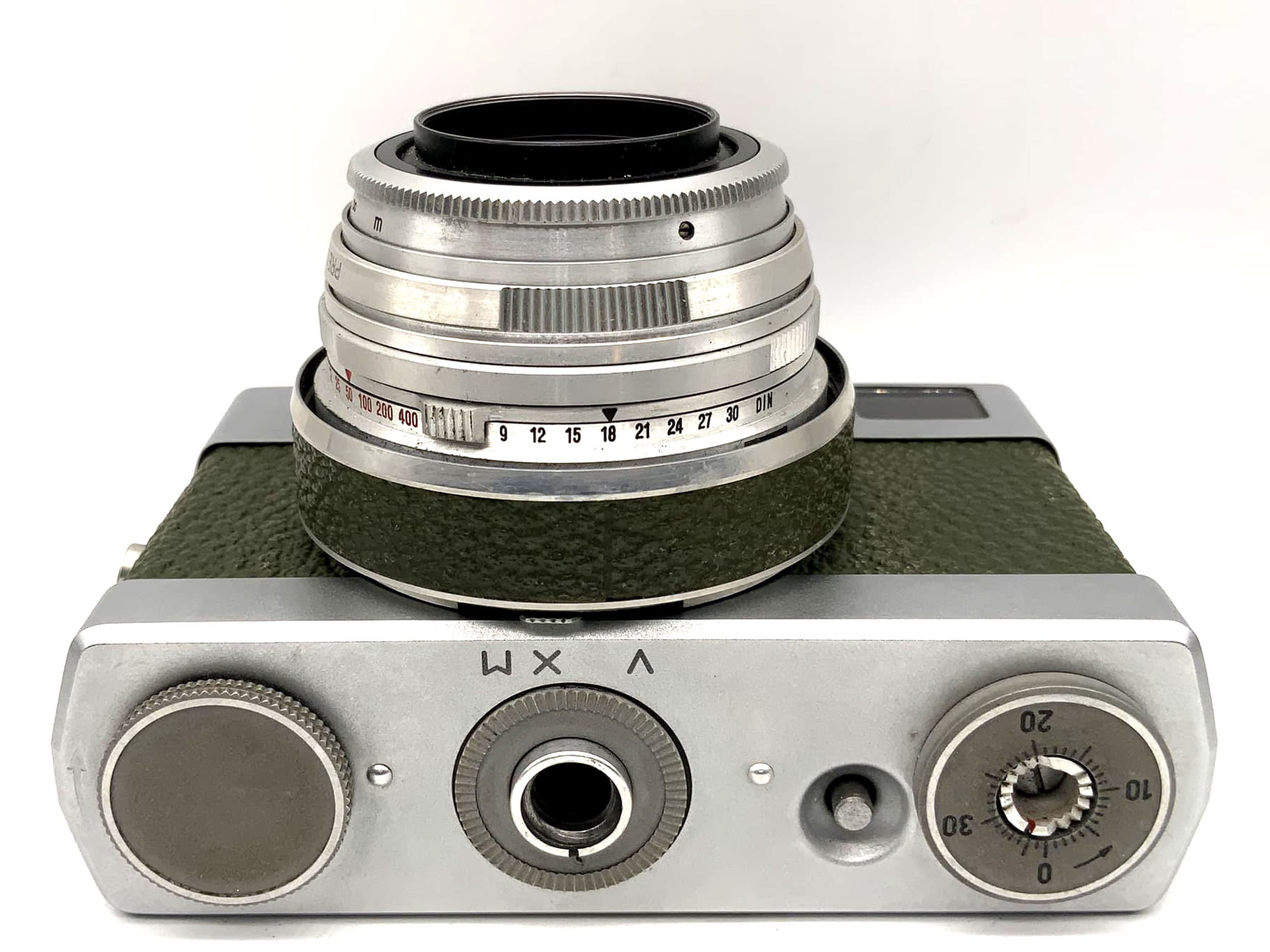 Carl Zeiss Werra 1 Sucherkamera Tessar 2.8/50 oliv grün mit Tasche Analogkamera