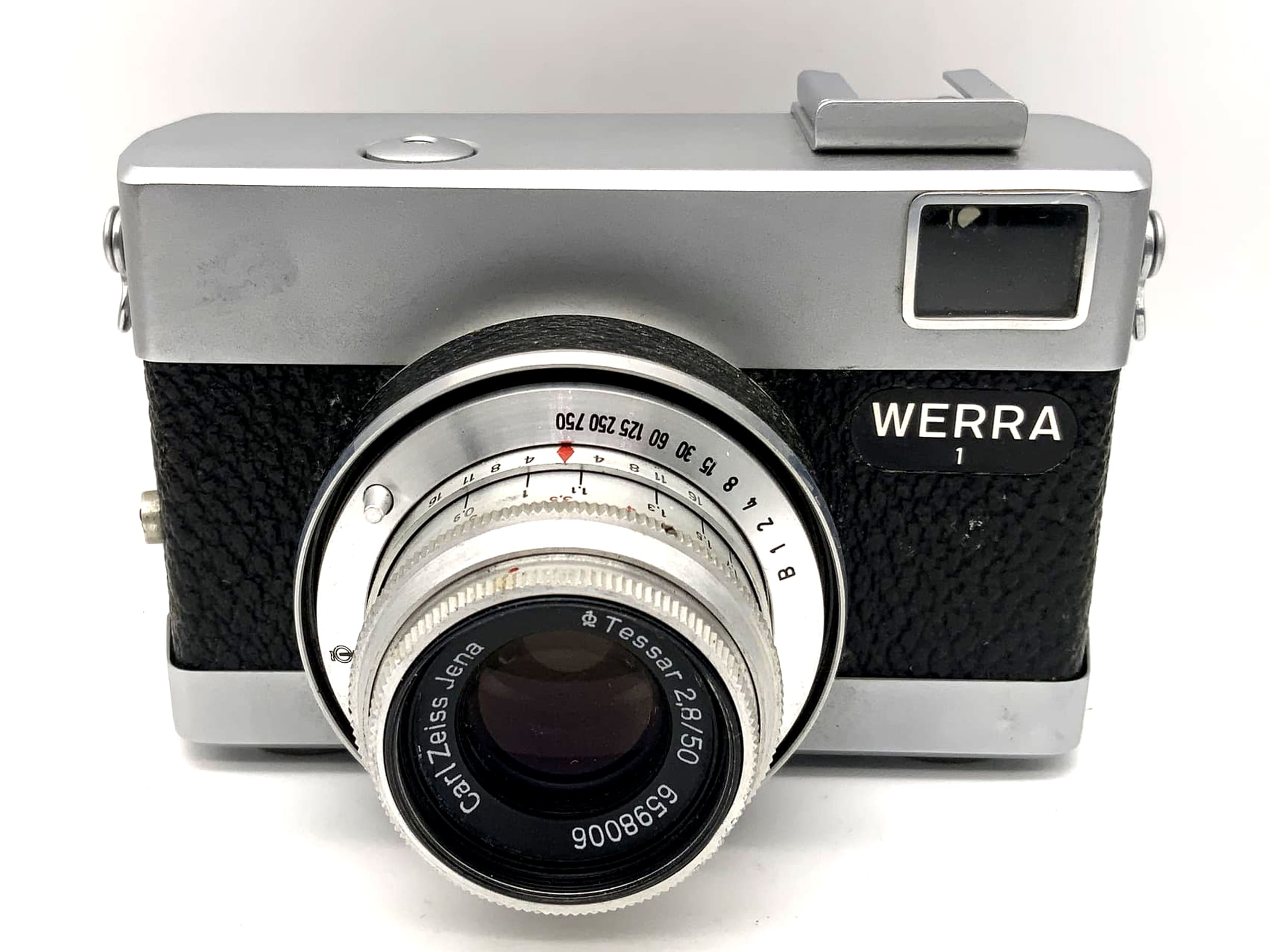 Carl Zeiss Werra 1 Sucherkamera mit Tessar 2.8/50 Prestor RVS Analogkamera