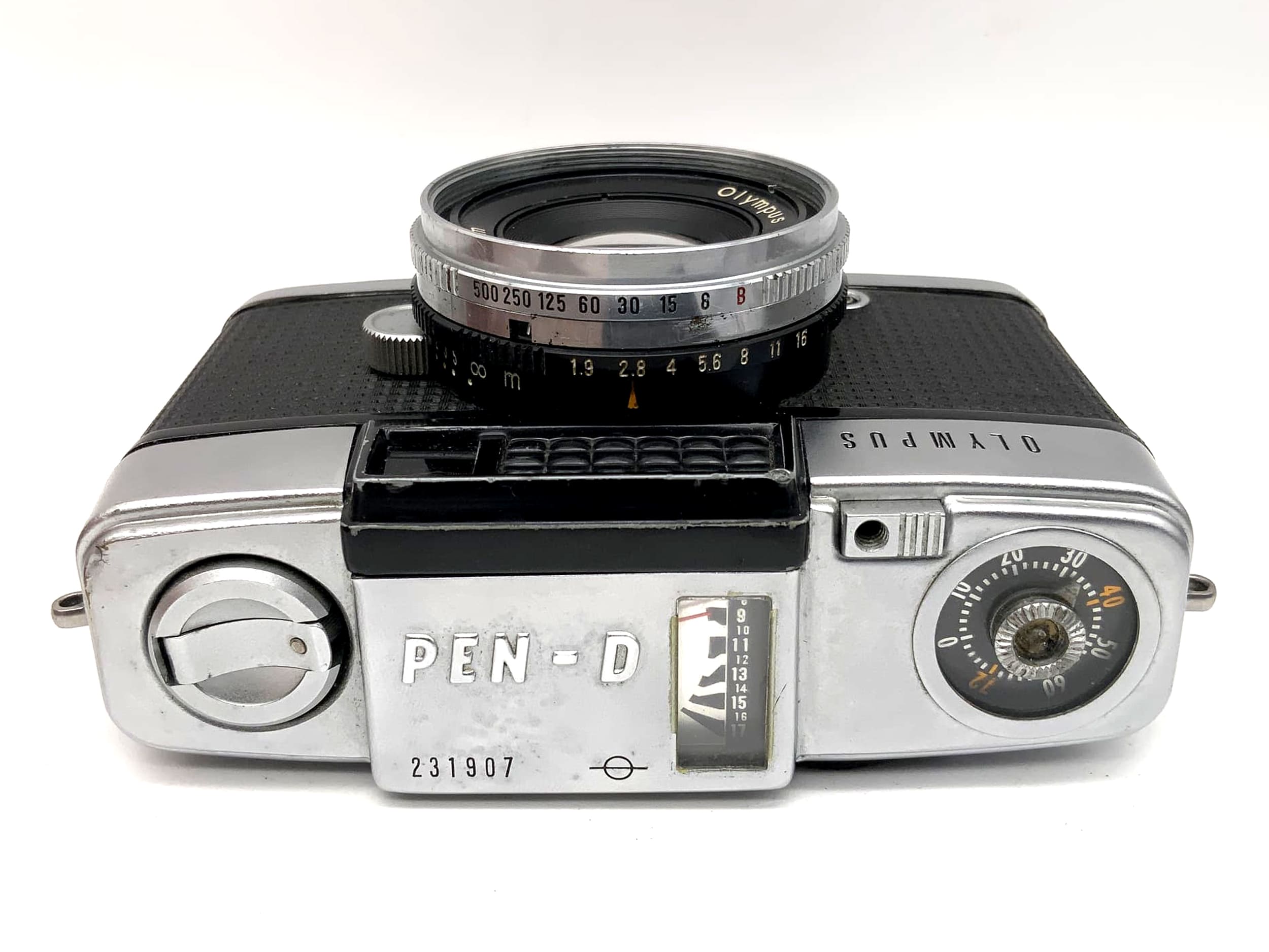 Olympus PEN-D Sucherkamera mit F.Zuiko 1:1.9 f=3.2cm Analogkamera !Beli defekt!