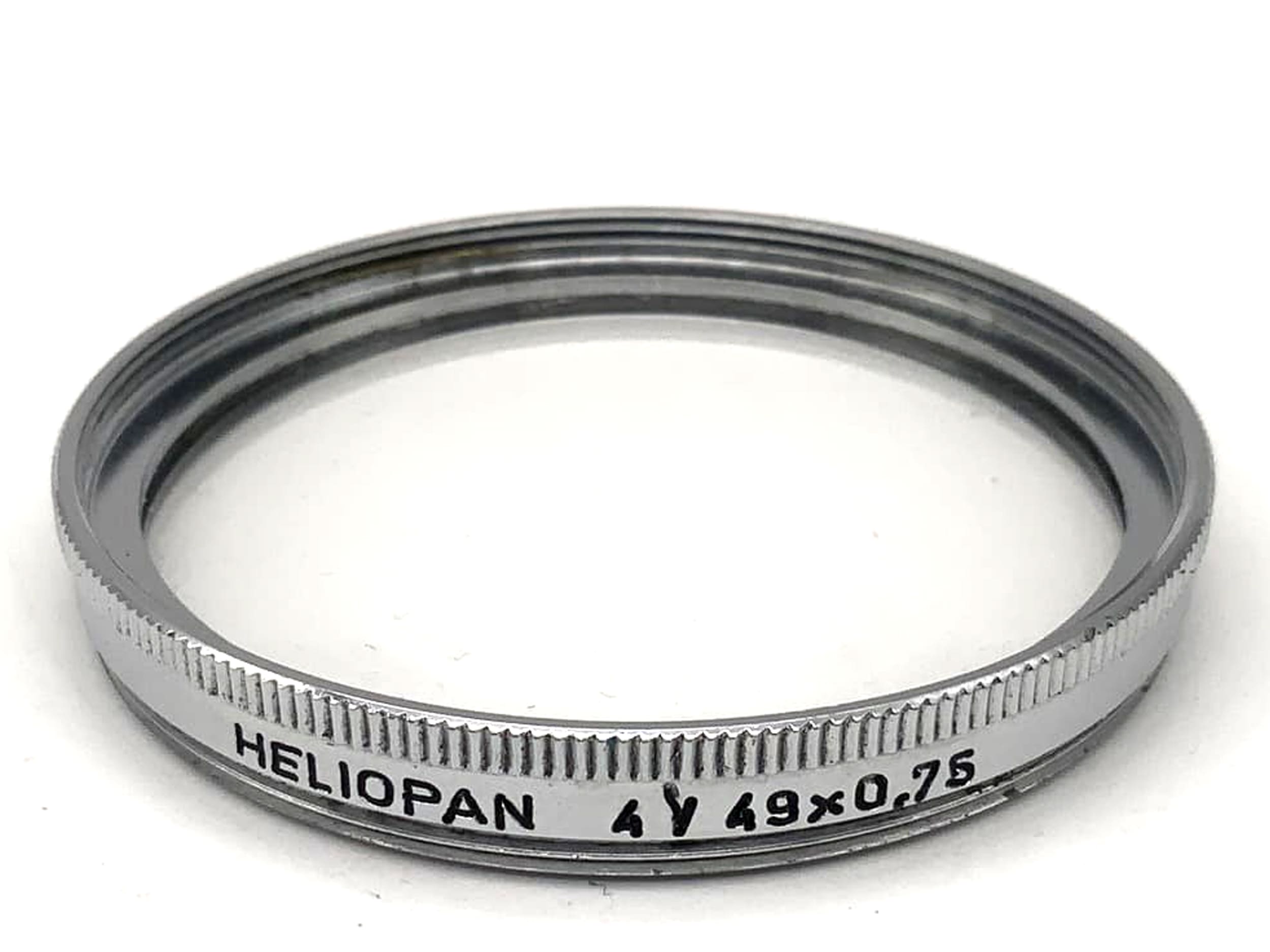 Heliopan Nahlinse Close-Up Macrolinse 4/49x0,75 Filter 49mm Kreisförmig M49