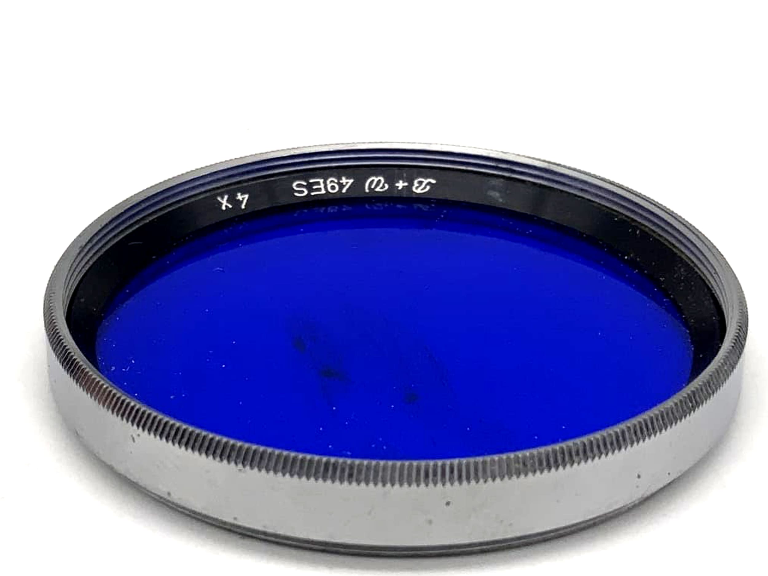 B+W Farbfilter 4x blau blue Filter 49mm Kreisförmig Filtergewinde M49