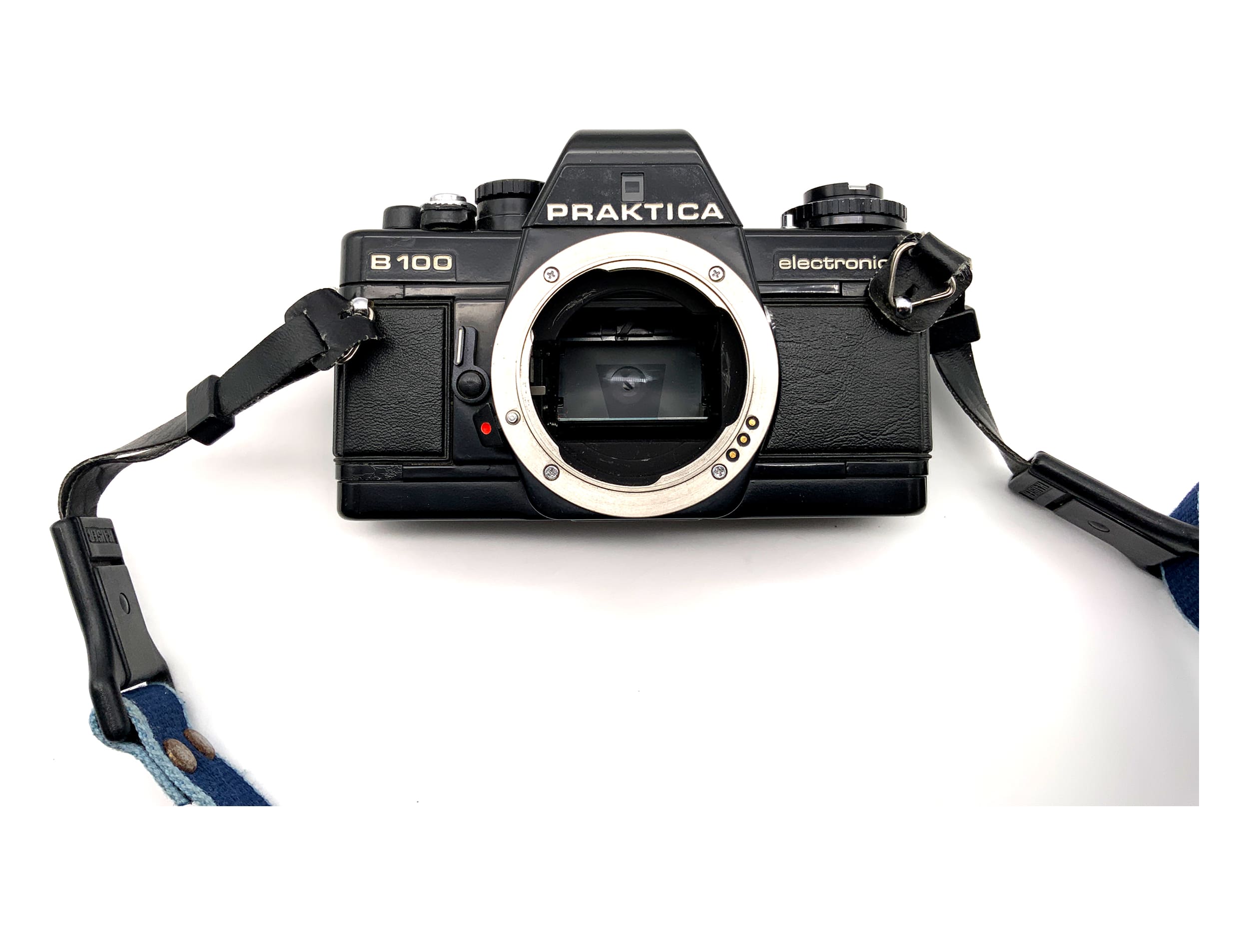 Praktica B100 electronic !Beli defekt! Body Gehäuse SLR Spiegelreflexkamera 35mm