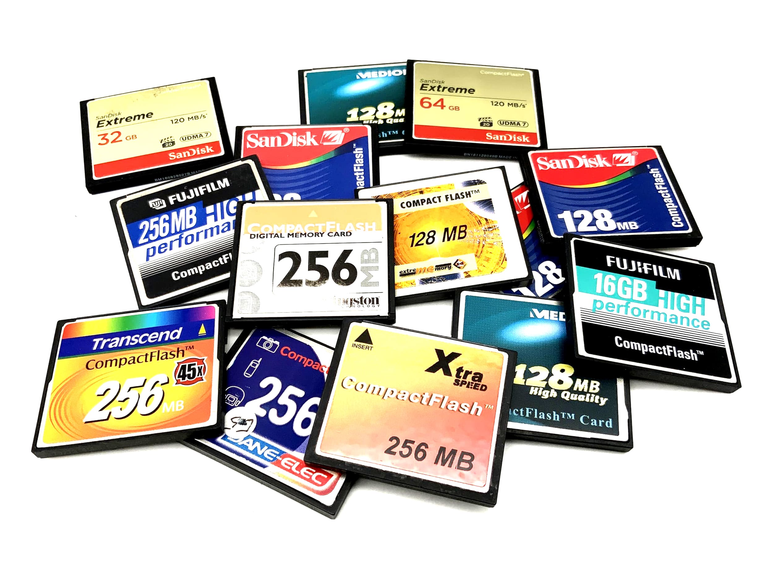 Compact Flash Cards Auswahl an Speicherkarten von 16MB bis 64GB Memory Cards