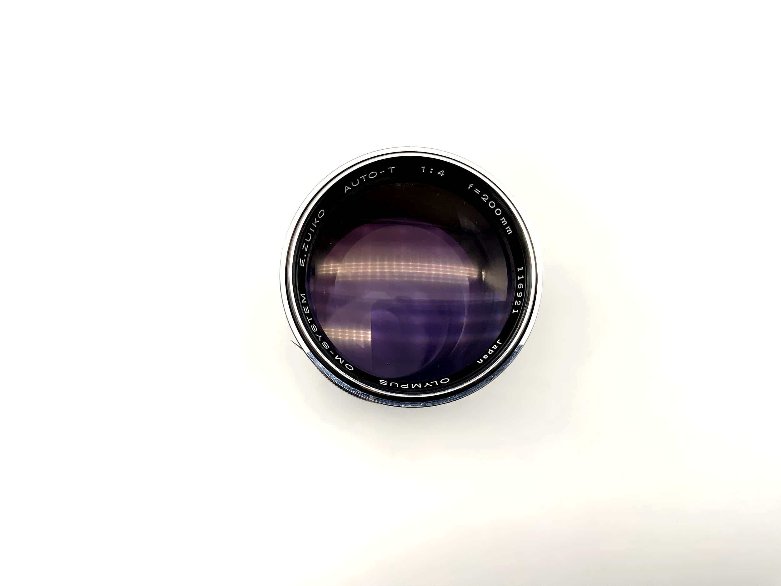 Olympus OM-System E.Zuiko MC Auto-T 200 mm 1:4 Objektiv analog
