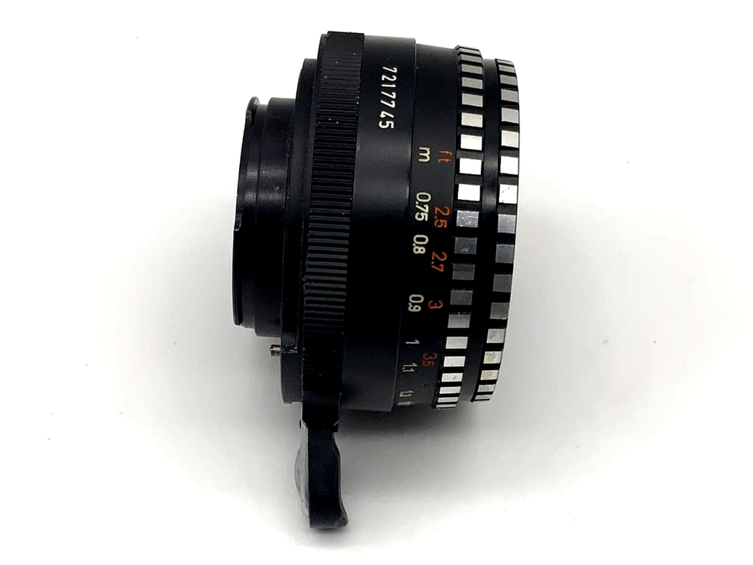 Meyer Optik Görlitz Domiplan Objektiv analog 50mm f/2.8 Exakta Exa Mount Zebra
