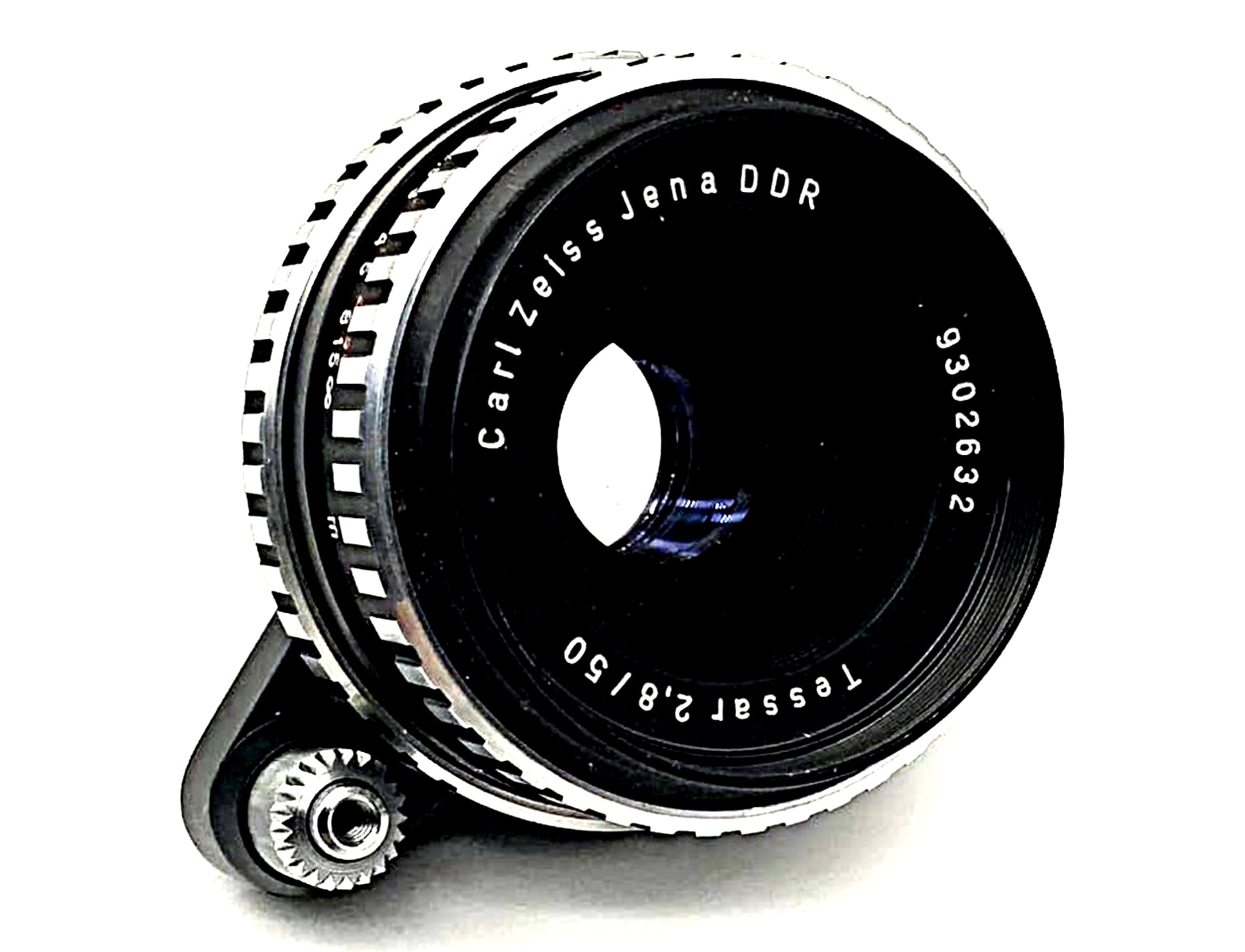Carl Zeiss Jena Tessar Objektiv analog 50mm f/2.8 für Exakta Exa Anschluss Zebra