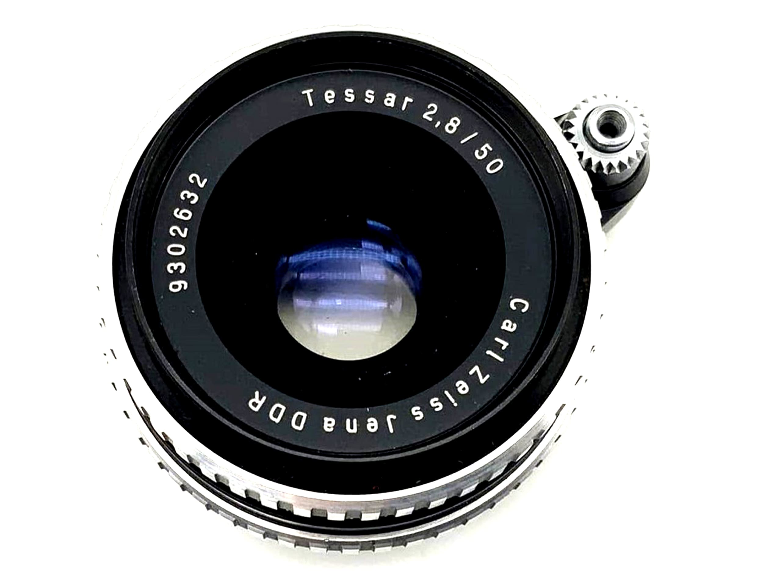 Carl Zeiss Jena Tessar Objektiv analog 50mm f/2.8 für Exakta Exa Anschluss Zebra