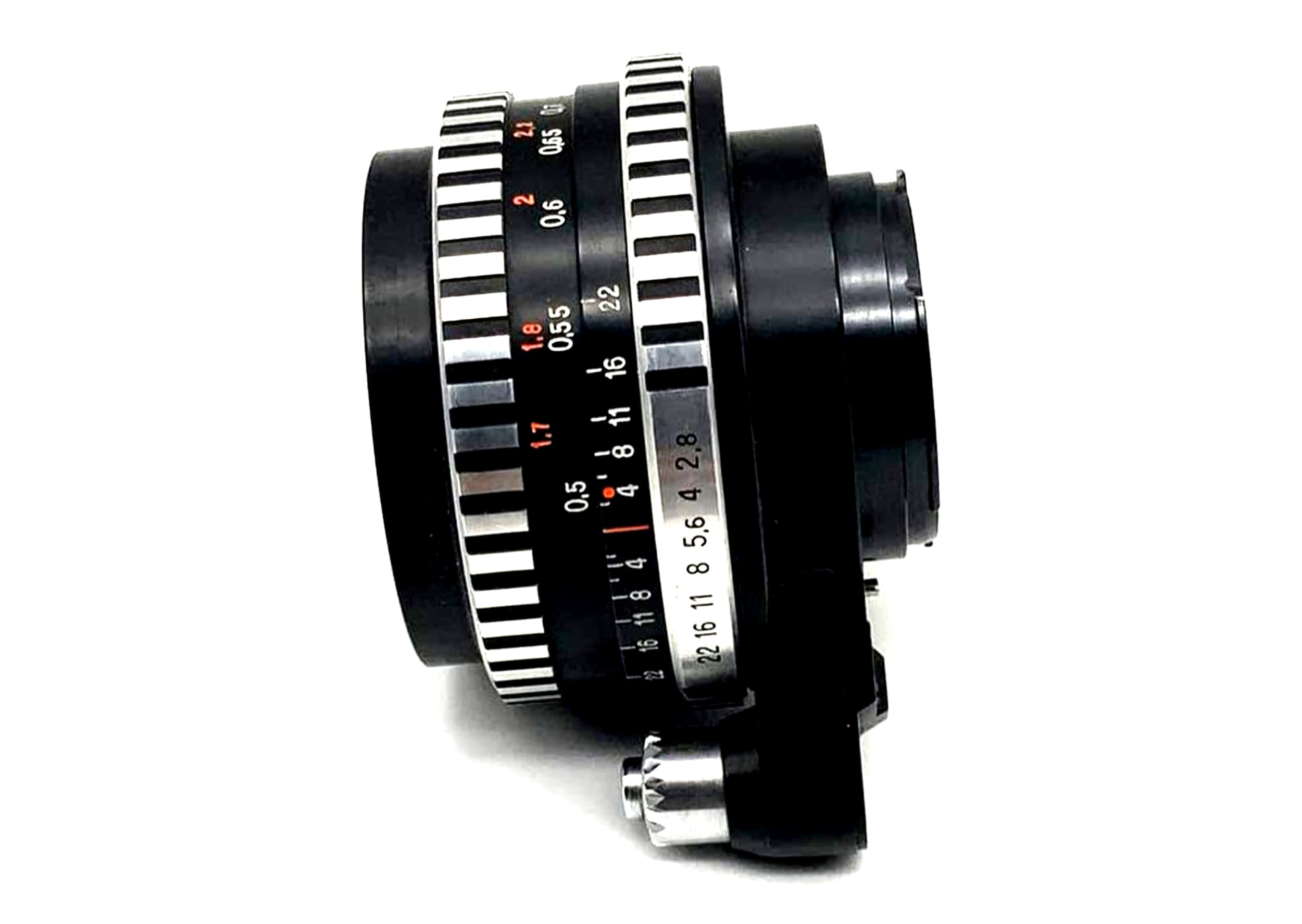 Carl Zeiss Jena Tessar Objektiv analog 50mm f/2.8 für Exakta Exa Anschluss Zebra
