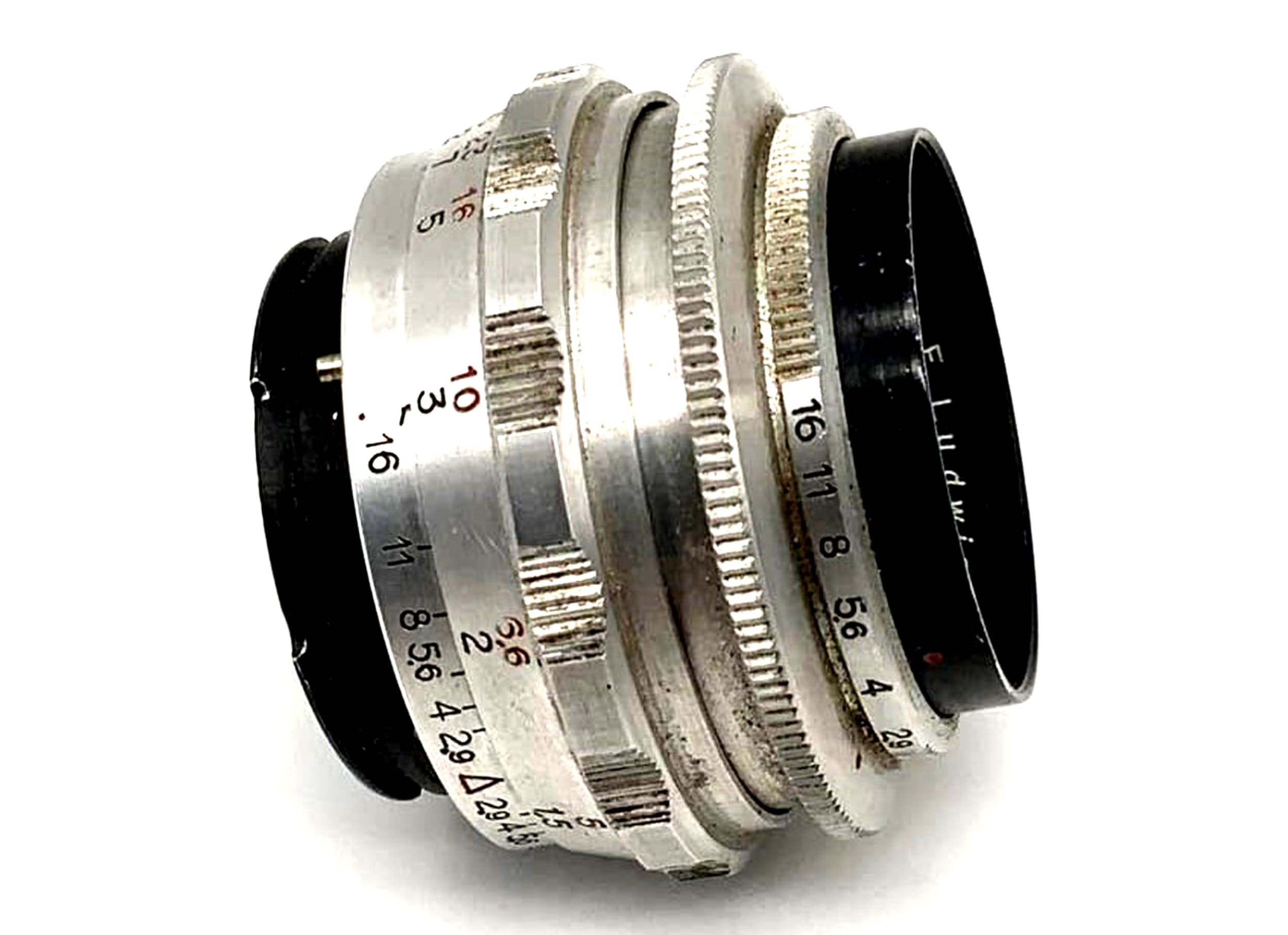 E. Ludwig Meritar f/2.9 50mm Red V Objektiv analog Exa Anschluss