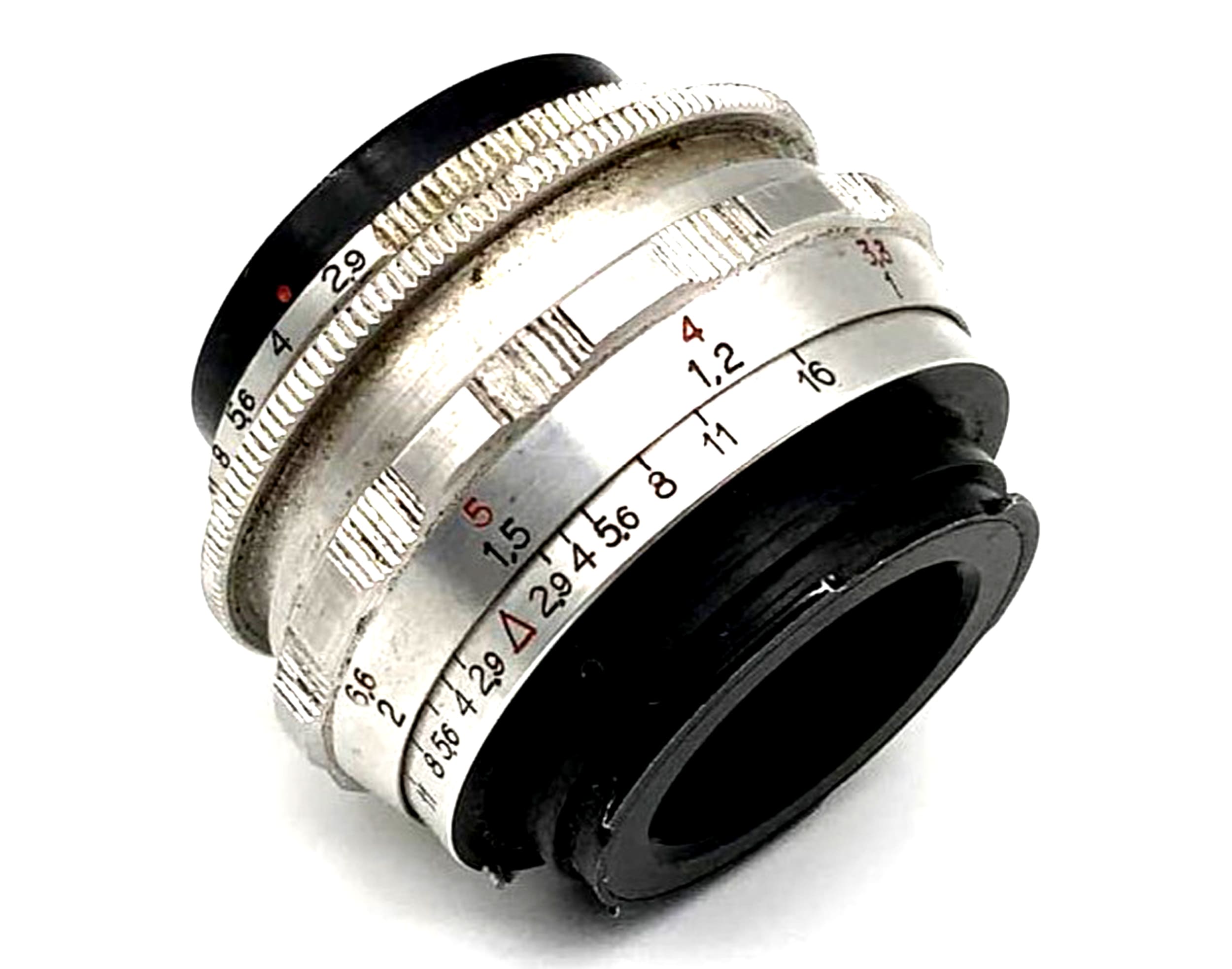 E. Ludwig Meritar f/2.9 50mm Red V Objektiv analog Exa Anschluss