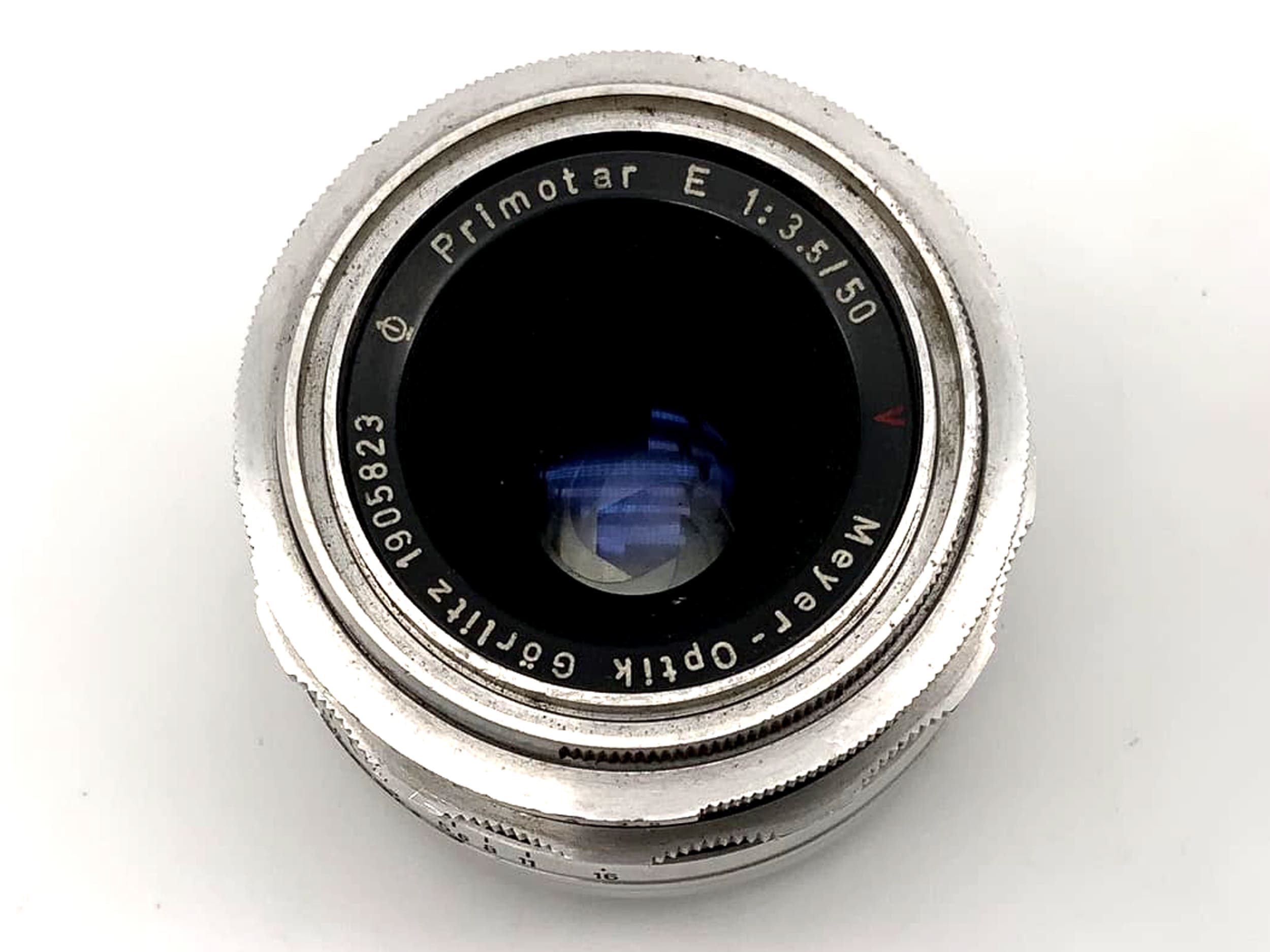 Meyer Optik Görlitz Primotar E Objektiv M42 analog 50mm f/3.5 red V
