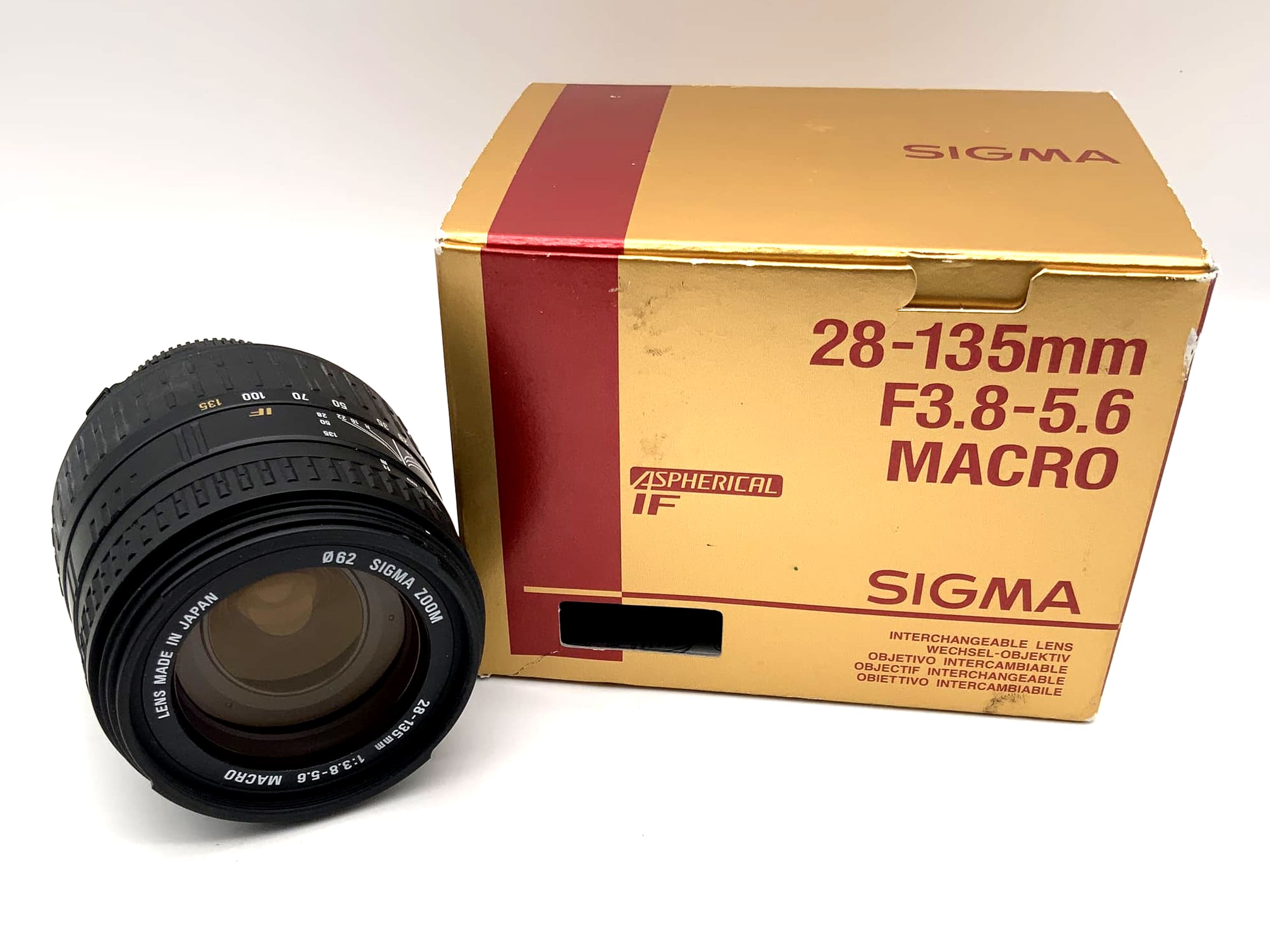 Sigma Aspherical IF F3.8-5.6 28-135mm Objektiv digital (Nikon F) - in OVP
