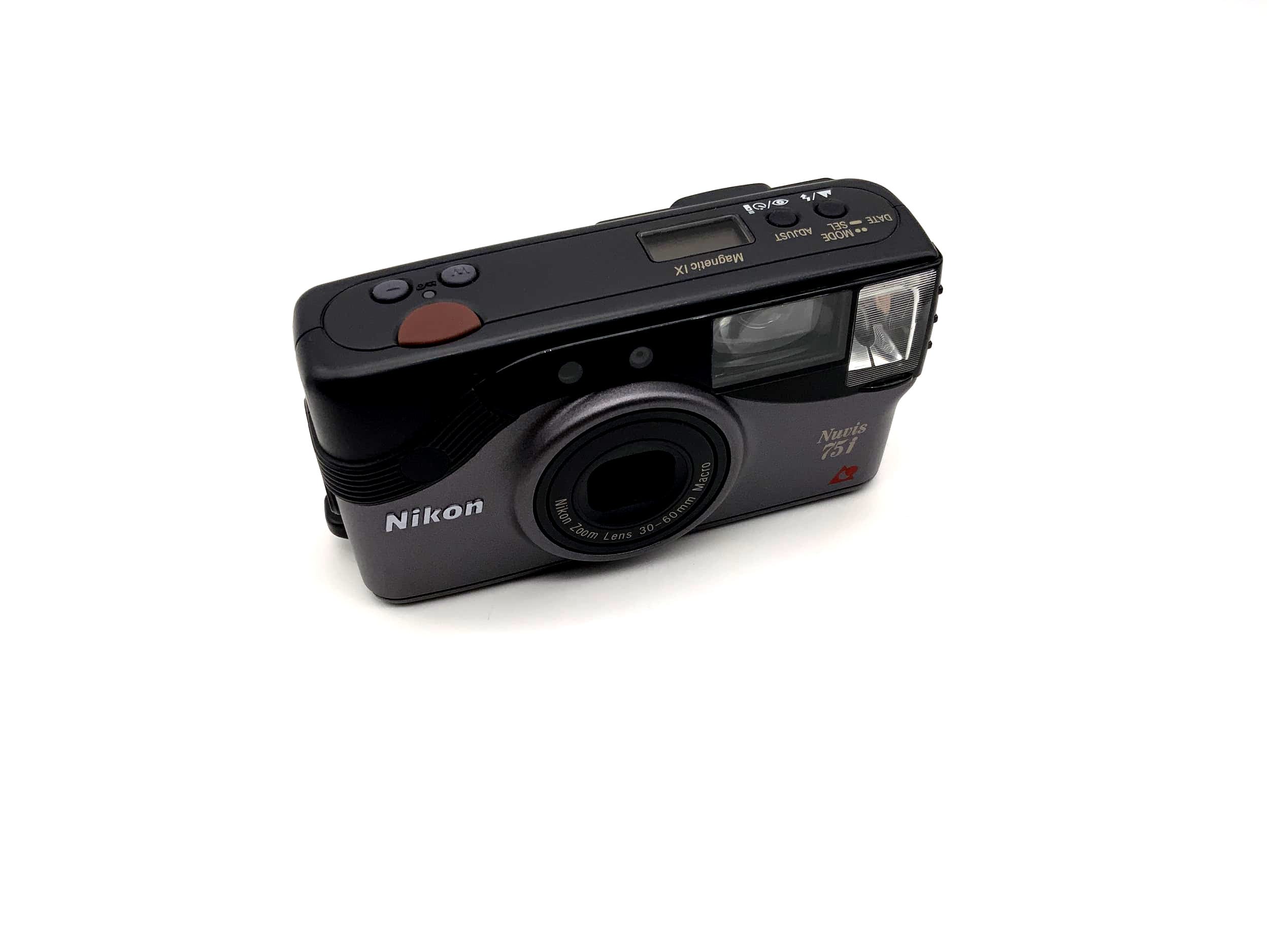 Appareil photo compact Nikon Nuvis 75i avec objectif zoom Nikon 30-60 mm macro, argent