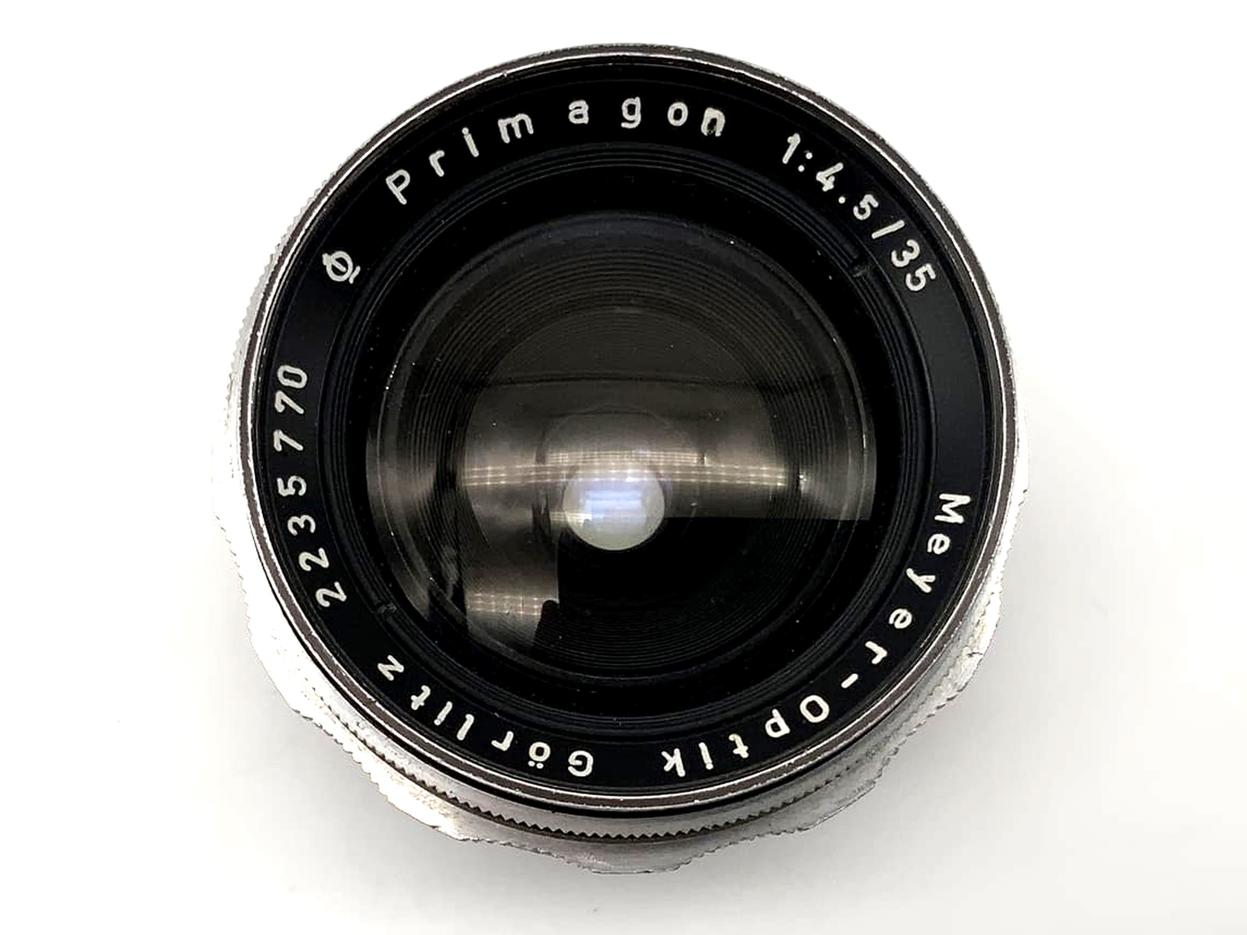 Meyer Optik Görlitz Primagon f/4.5 35mm Objektiv analog Exakta Exa Anschluss