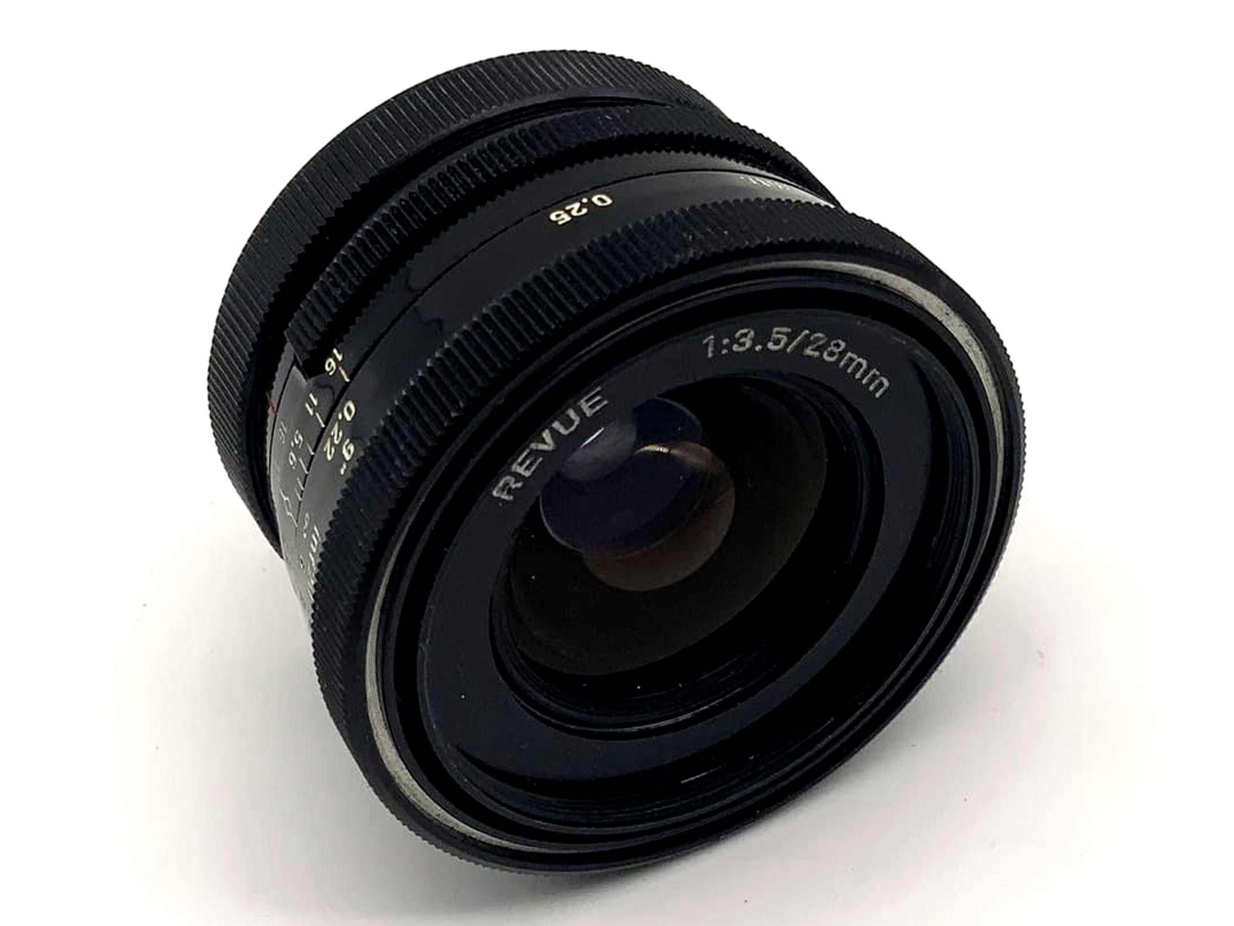 Revue Weitwinkel 1:3.5 28mm Objektiv manuell analog Lens (M42)