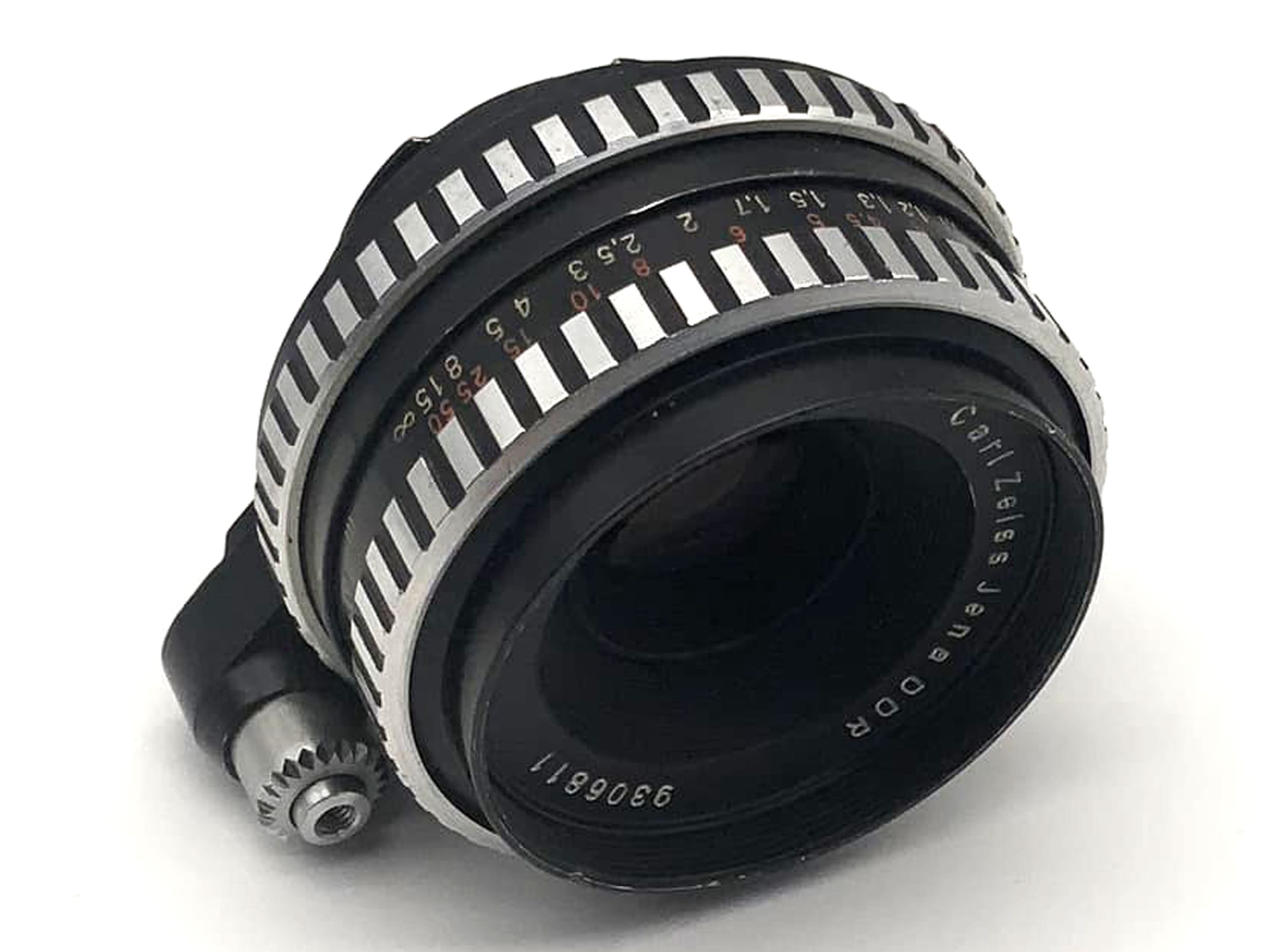 Carl Zeiss Jena Tessar f/2.8 50mm Objektiv analog Exa Anschluss Zebra