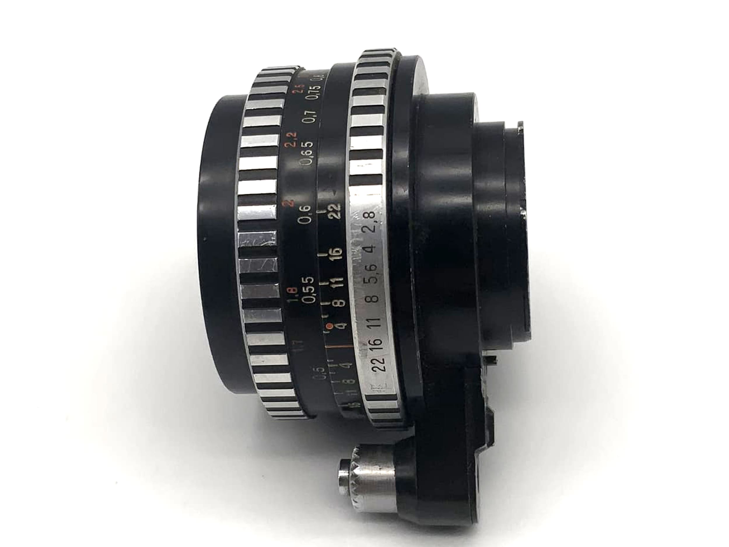 Carl Zeiss Jena Tessar f/2.8 50mm Objektiv analog Exa Anschluss Zebra