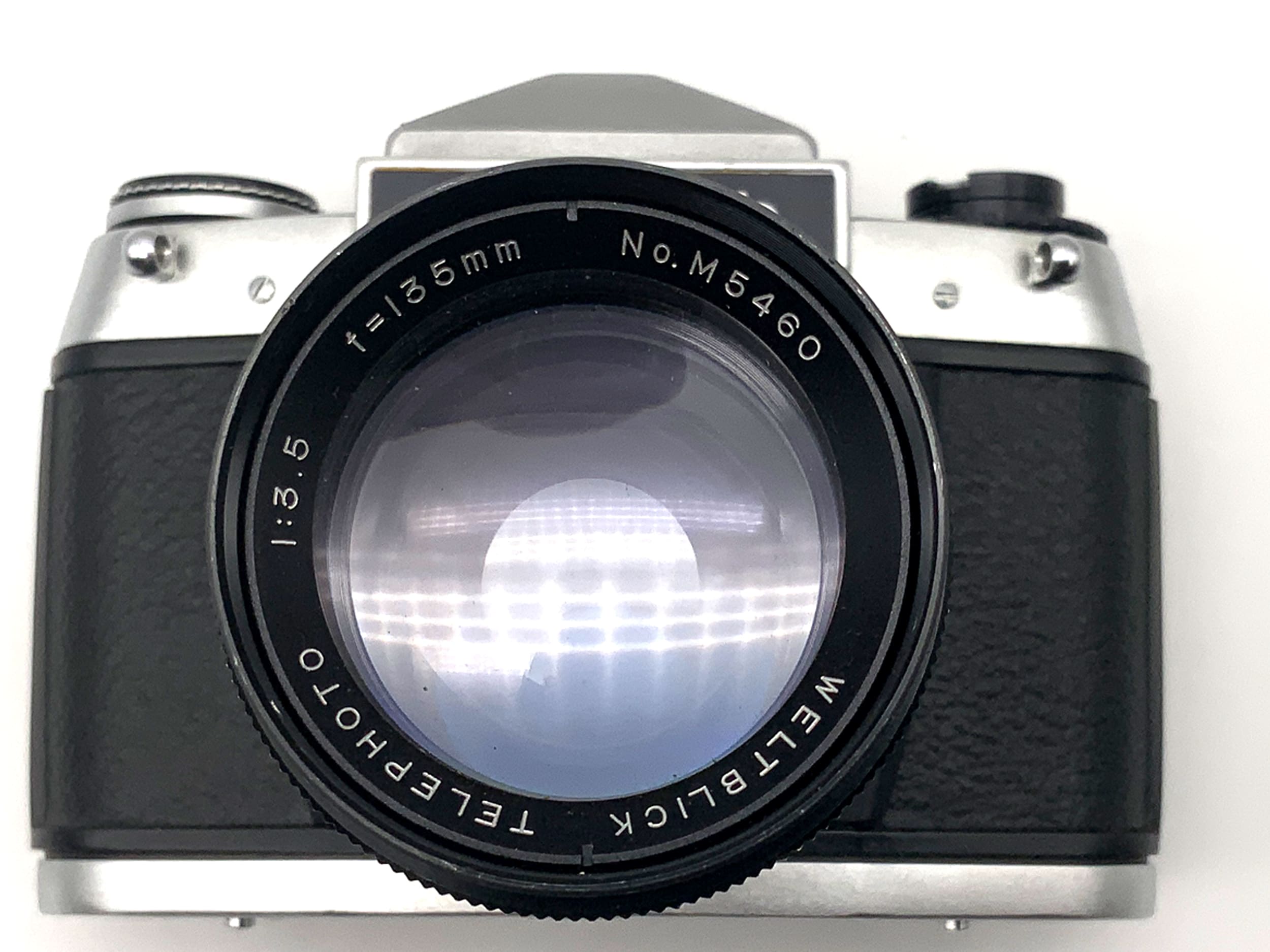 Exakta EXA 1b mit Weltblick Telephoto 3.5 135mm Spiegelreflexkamera 35mm analog