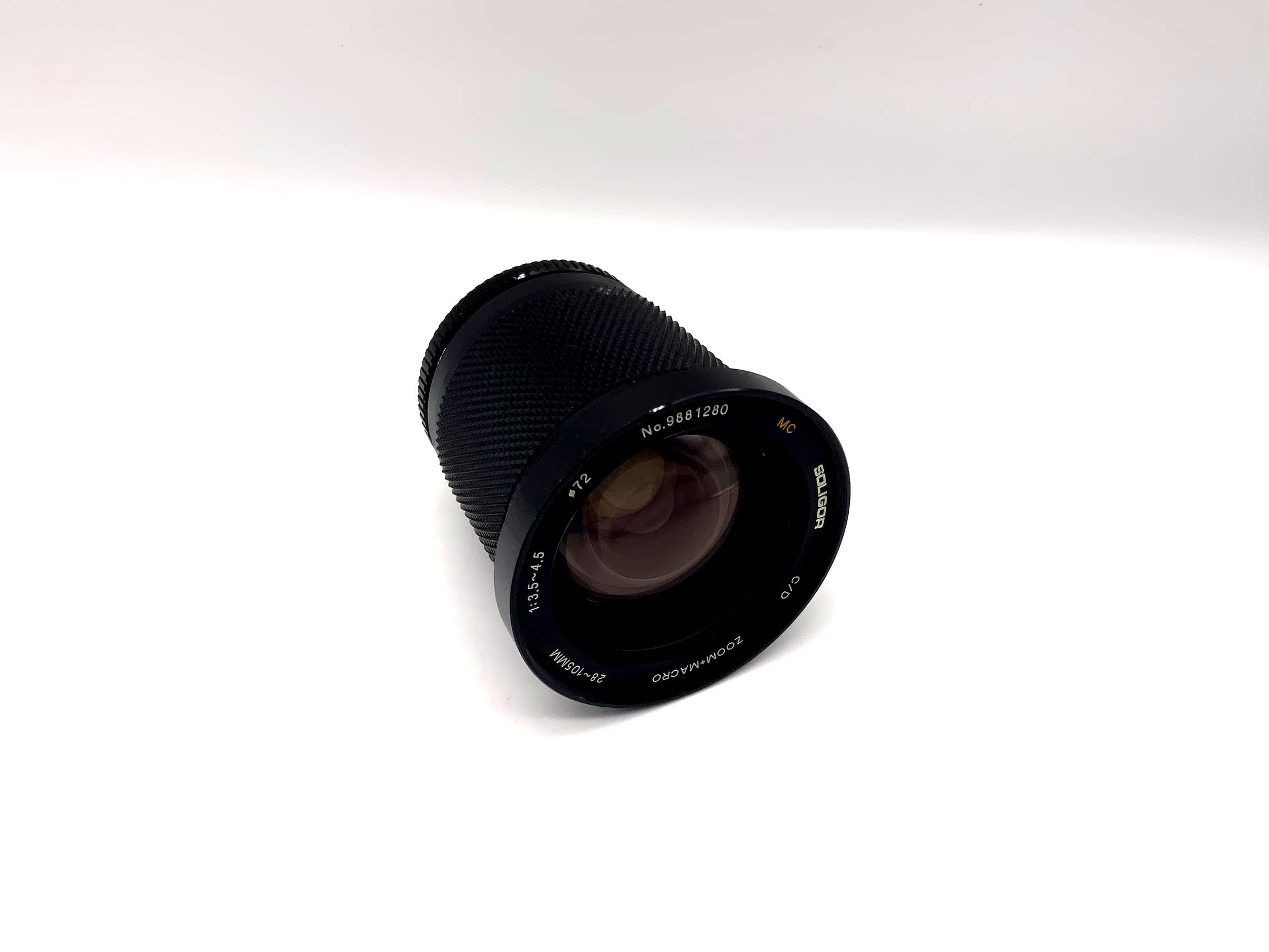 Soligor 28-105mm 1:3.5-4.5 Objektiv C/D Zoom + Macro Kamera Camera Lens (M42)