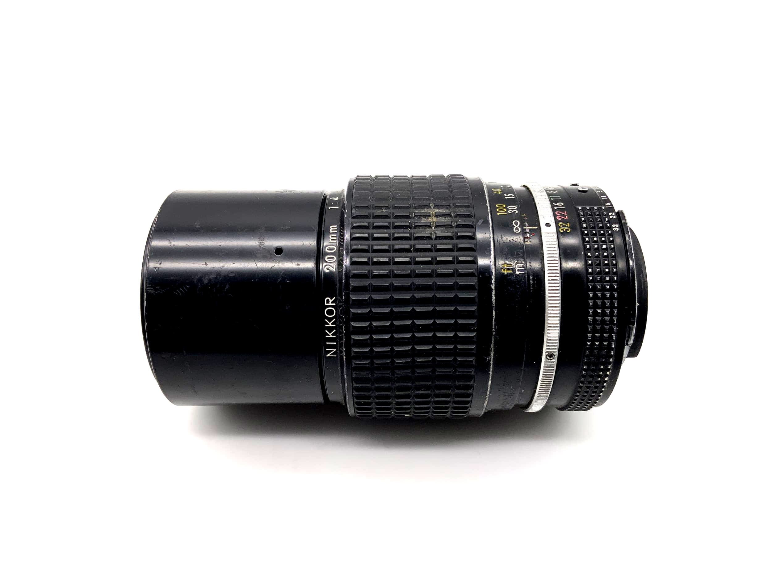 Nikon 200mm 1:4 Objektiv Nikkor Kamera Camera Lens (Nikon F)