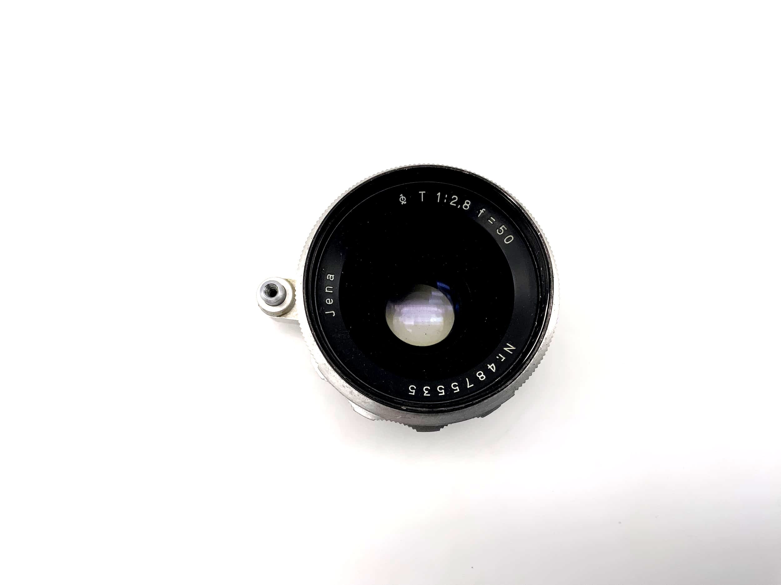 Carl Zeiss Jena 50mm 1:2,8 Objektiv Kamera Camera Lens (Exa)