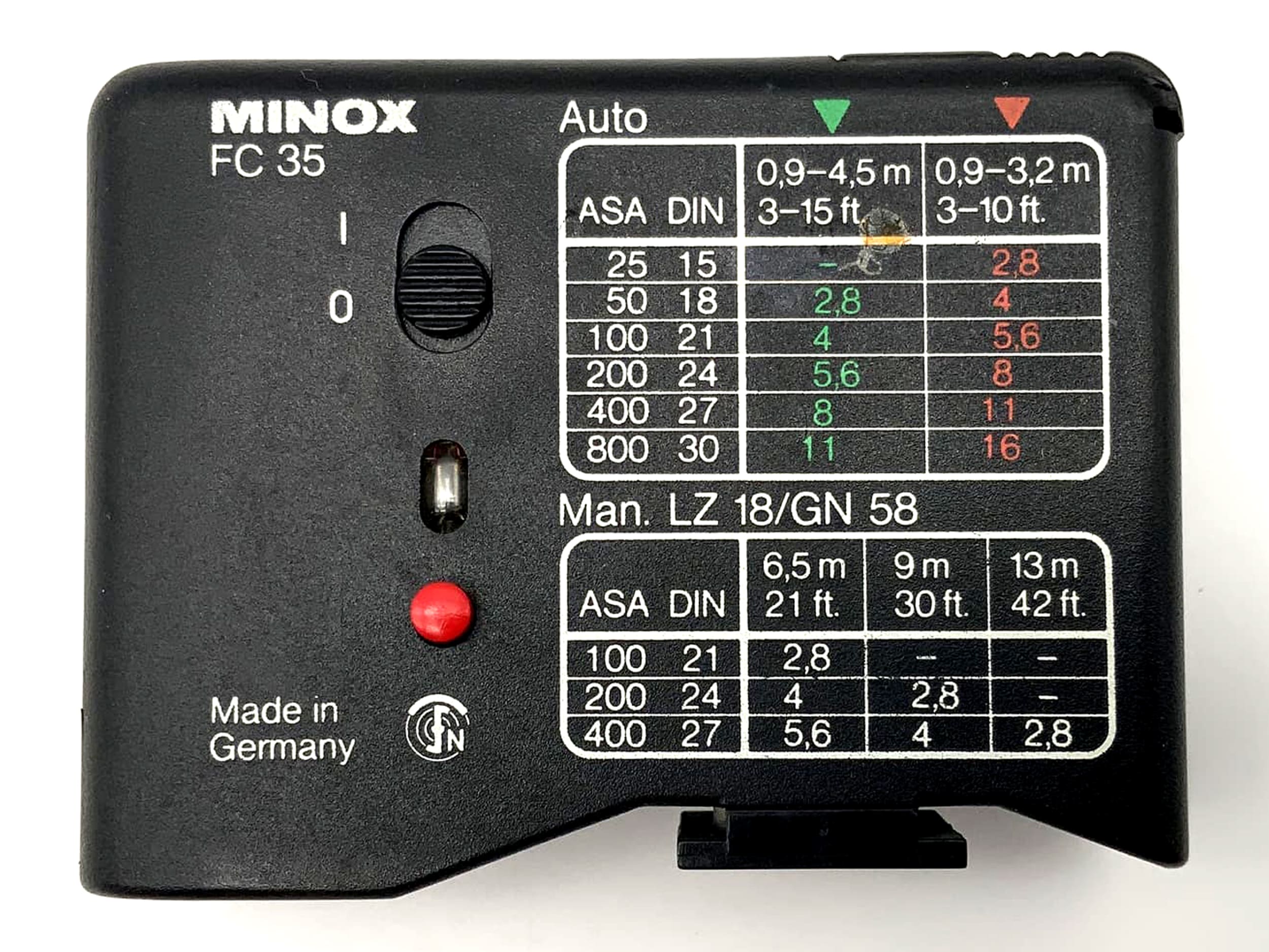 Minox FC 35 Kamera Blitz Blitzgerät Aufsteckblitz Flash Licht